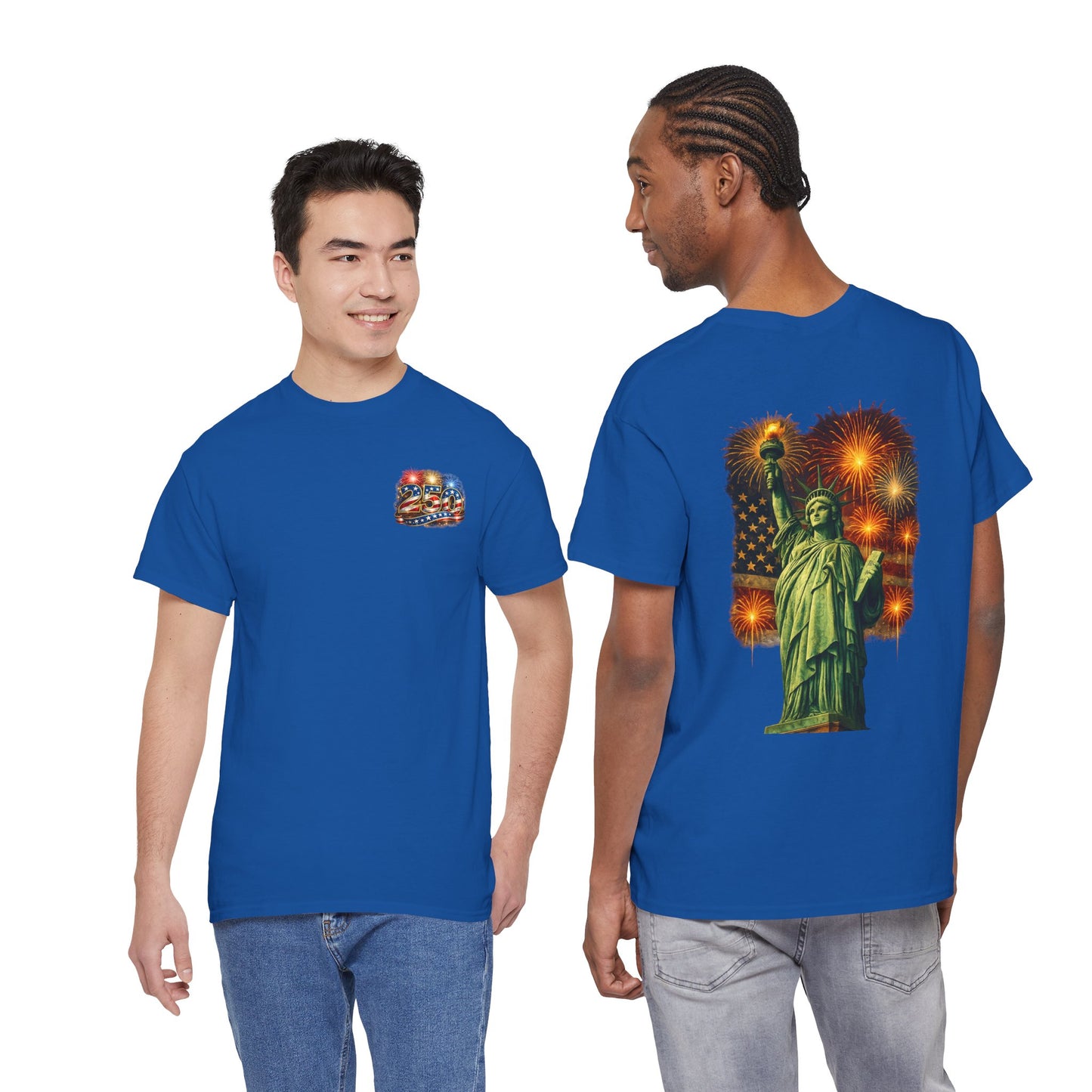 250 Years T-Shirt — Statue of Liberty Patriotic Anniversary Tee