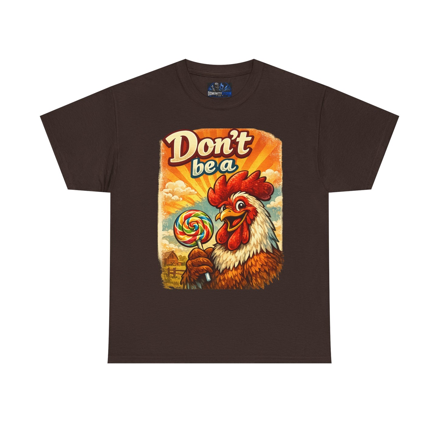 Rooster 'Don't Be a' Graphic Tee – Retro Farmyard Humor T-Shirt