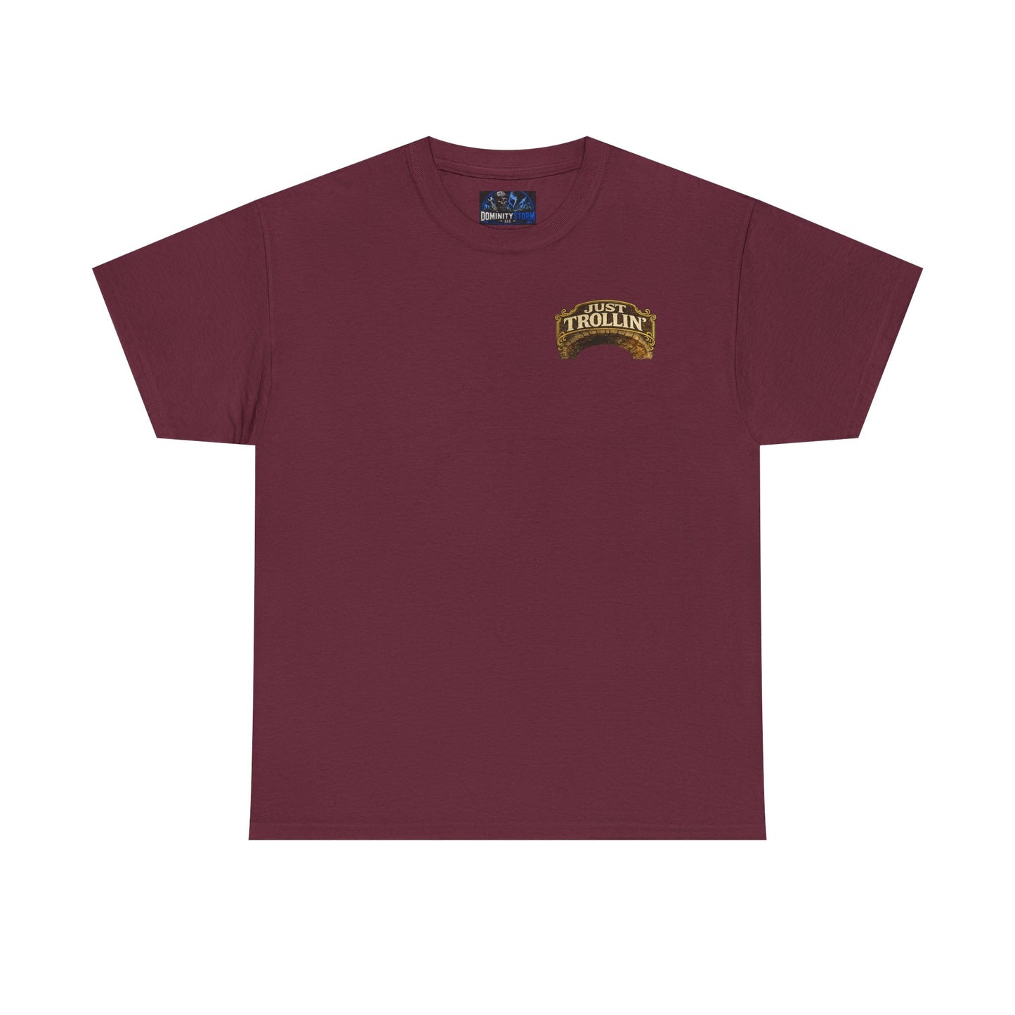 T-Shirt — "Just Trollin'" Vintage Fantasy Troll Graphic Tee