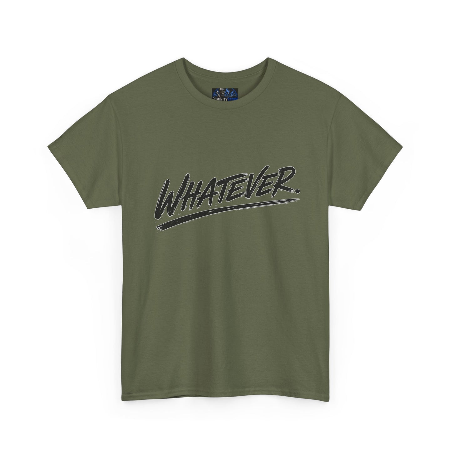 Whatever Graphic Tee — Casual Script Attitude T-Shirt