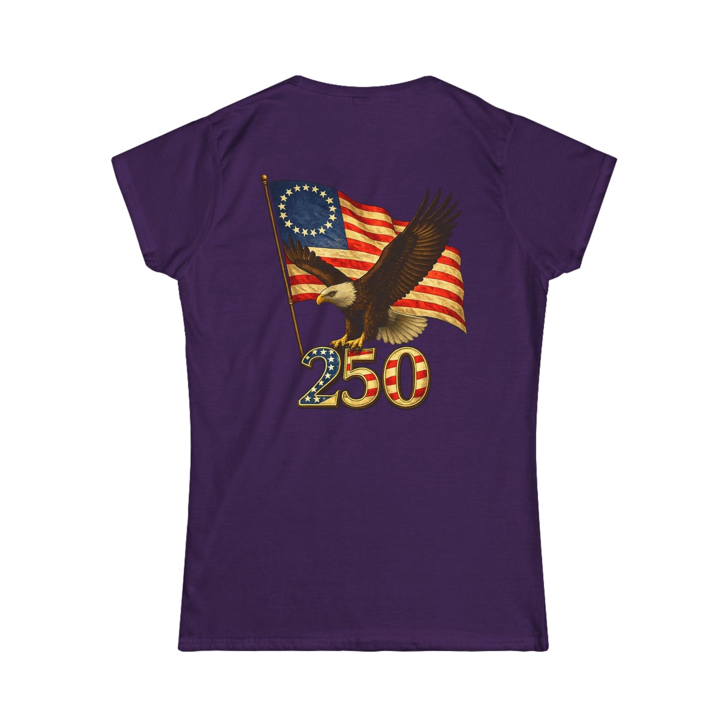 Graphic Patriotic Eagle Tee — 250th USA Flag Anniversary Women's T‑Shirt