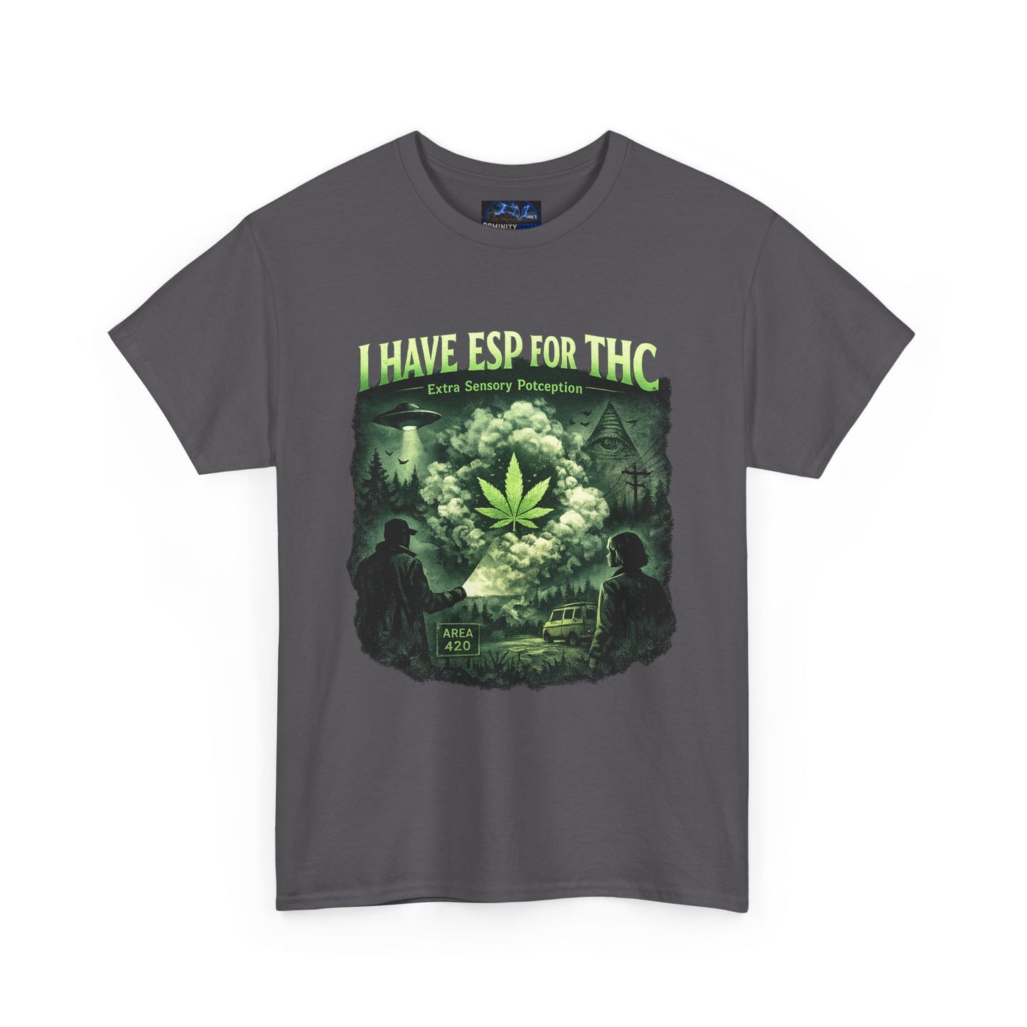 Cannabis Vintage Graphic Tee – "I Have Nothing" Green Leaf Retro Shirt
