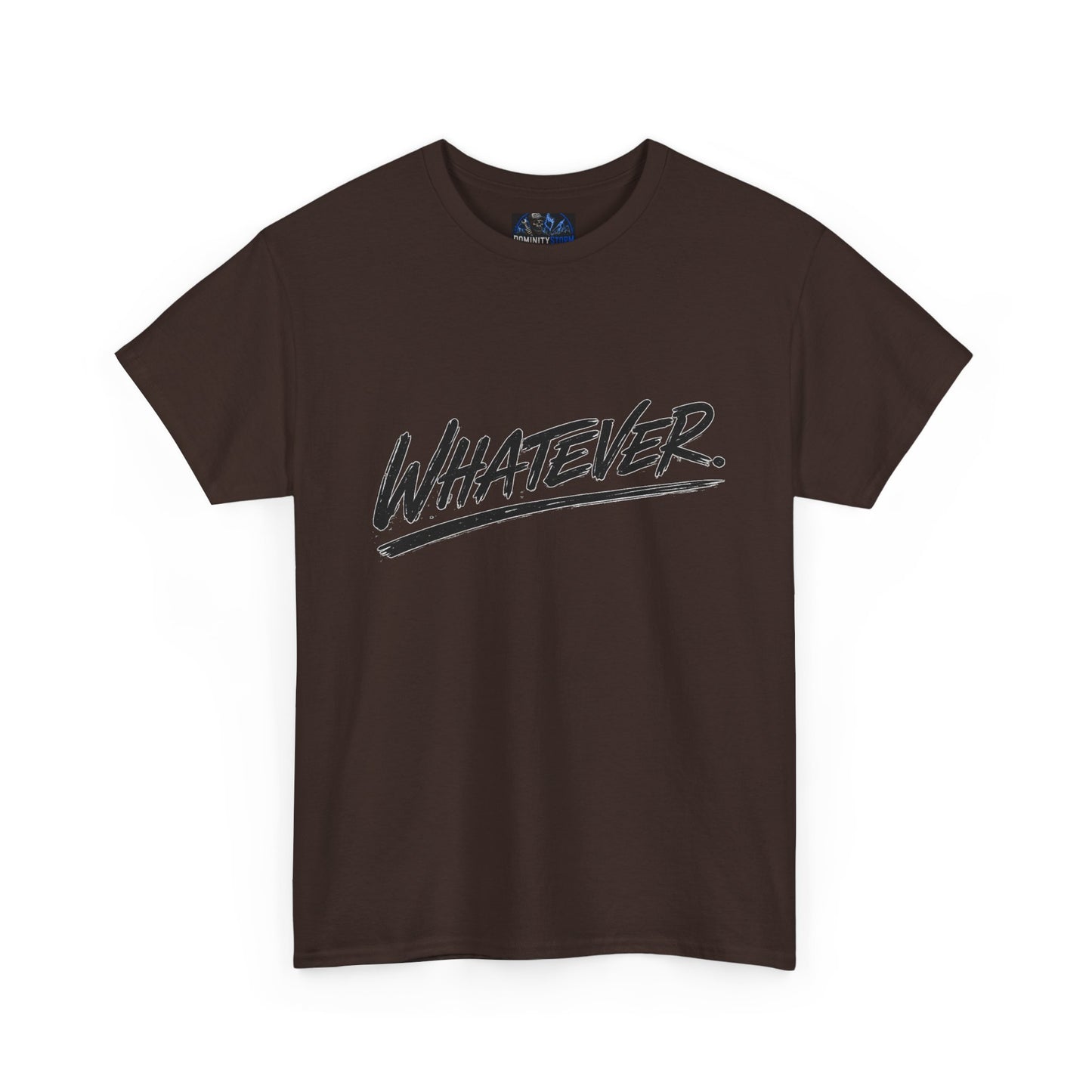 Whatever Graphic Tee — Casual Script Attitude T-Shirt