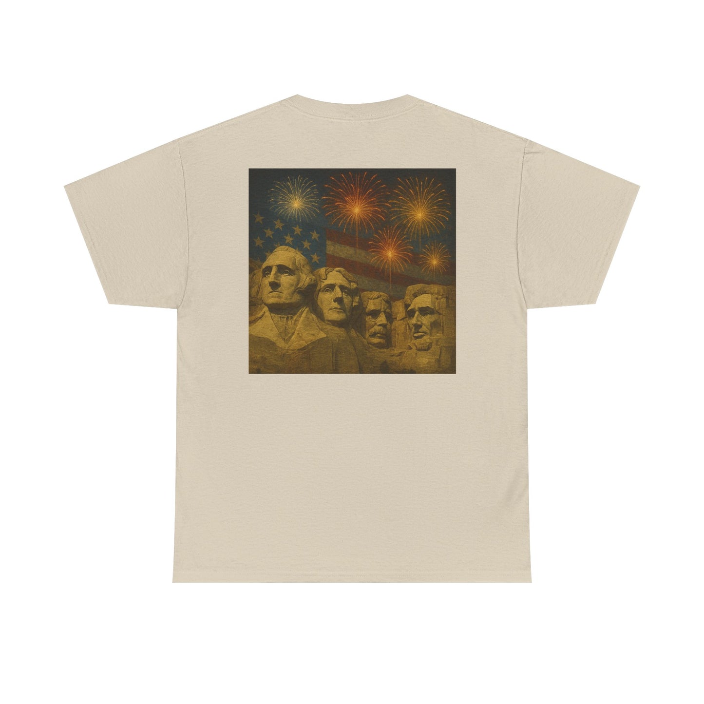 Mount Rushmore Fireworks T-Shirt – Patriotic Fourth of July Tee