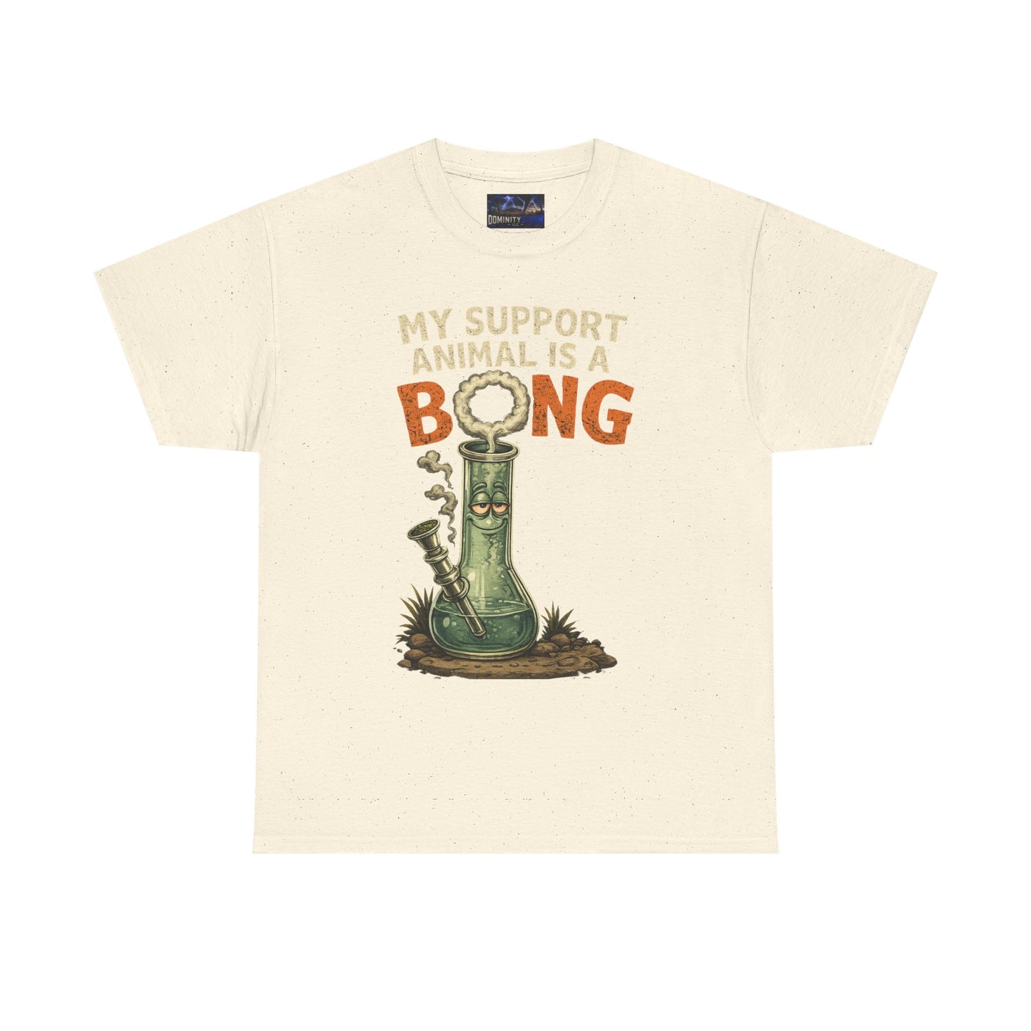 My Support Animal Is A Bong T‑Shirt — Funny Cannabis Graphic Tee