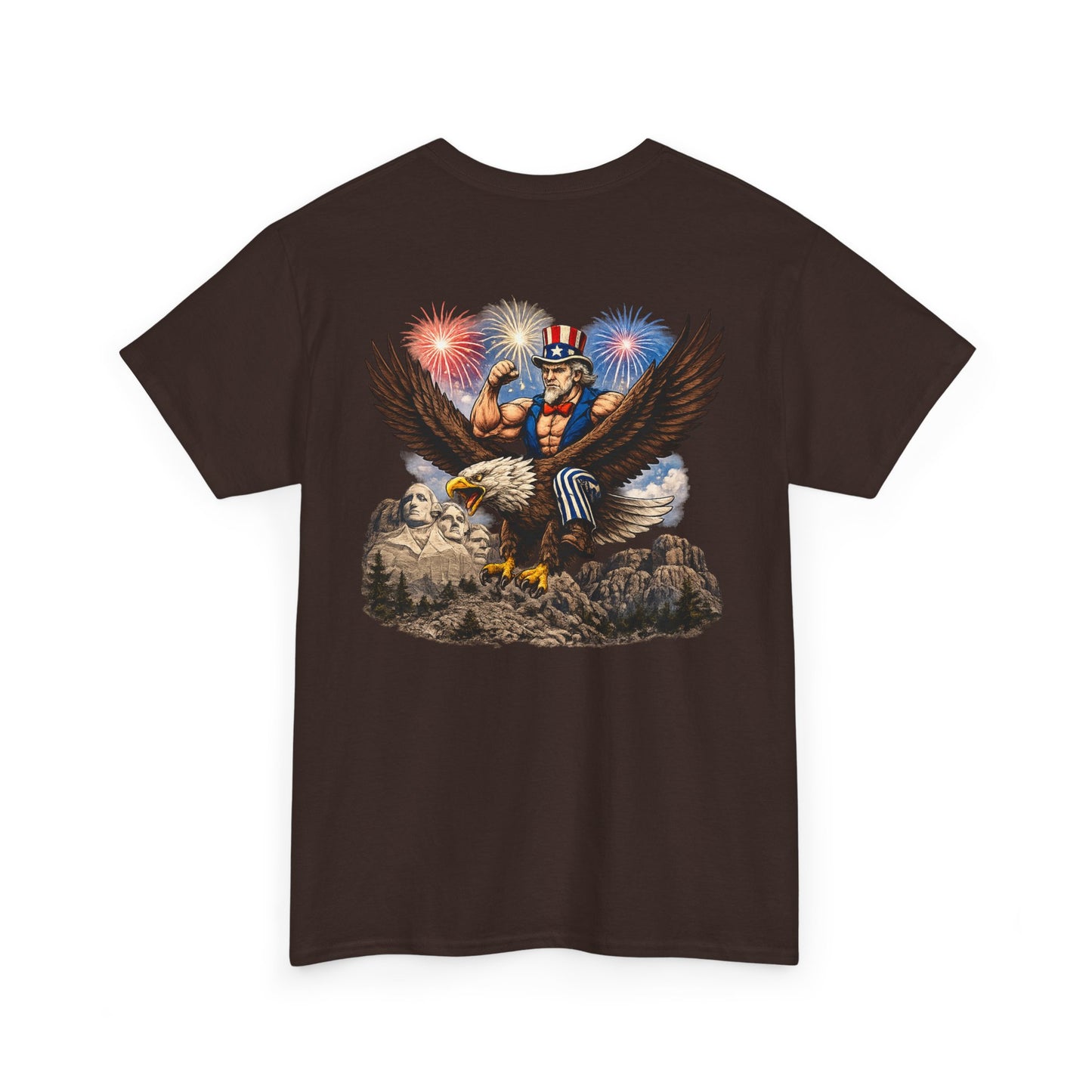 Patriotic Uncle Sam Eagle T-Shirt – 4th of July Fireworks Tee