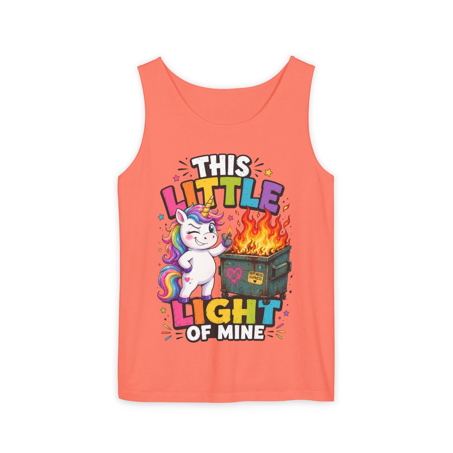 This Little Light Of Mine Unicorn Tank Top — Funny Vintage Unicorn Graphic Tank