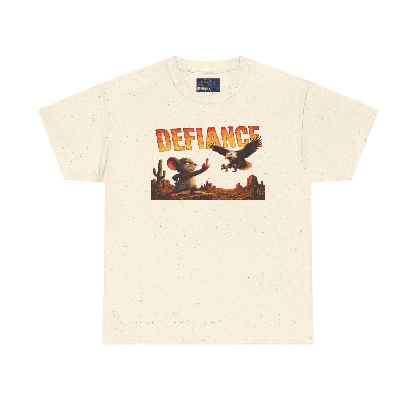 Defiance Desert Tee — Western Eagle & Cowboy Graphic T-Shirt