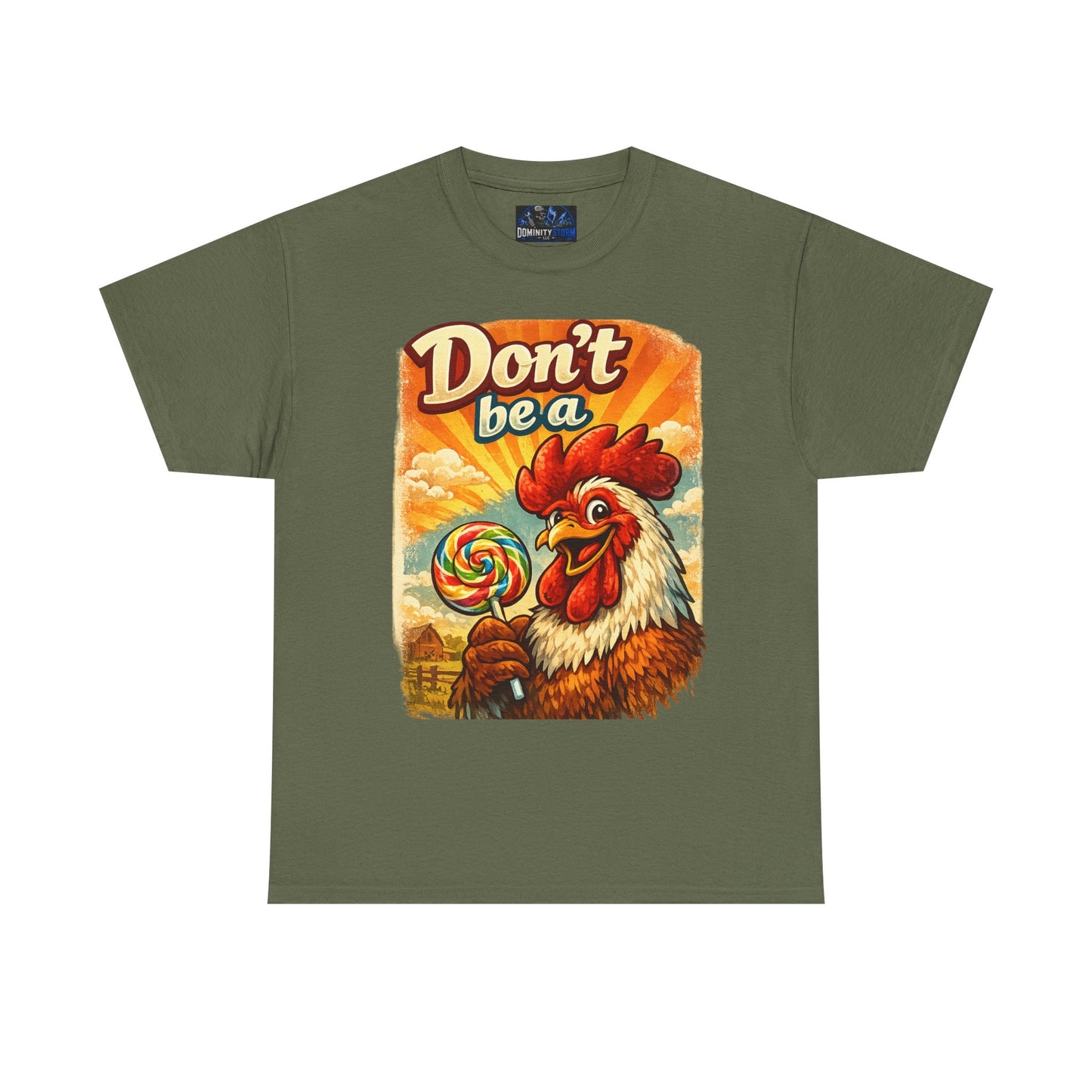 Rooster 'Don't Be a' Graphic Tee – Retro Farmyard Humor T-Shirt