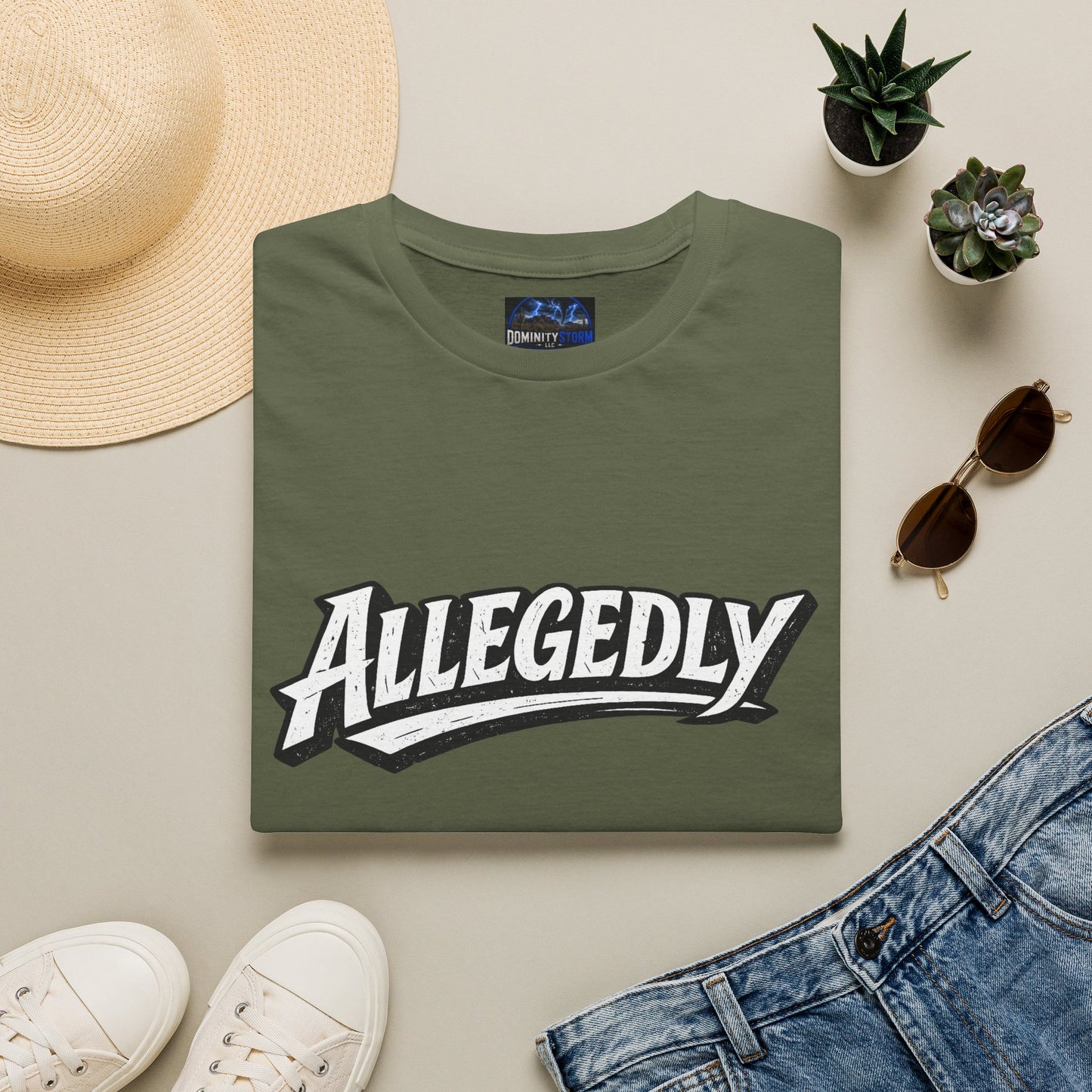 Allegedly Retro Script T-Shirt