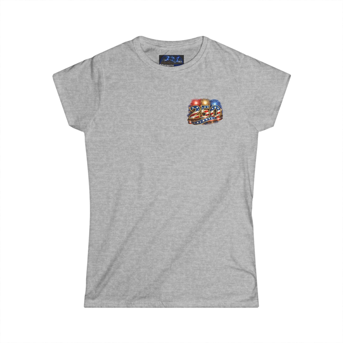 Graphic USA 250 Uncle Sam Strong Vintage Flag Women's Tee
