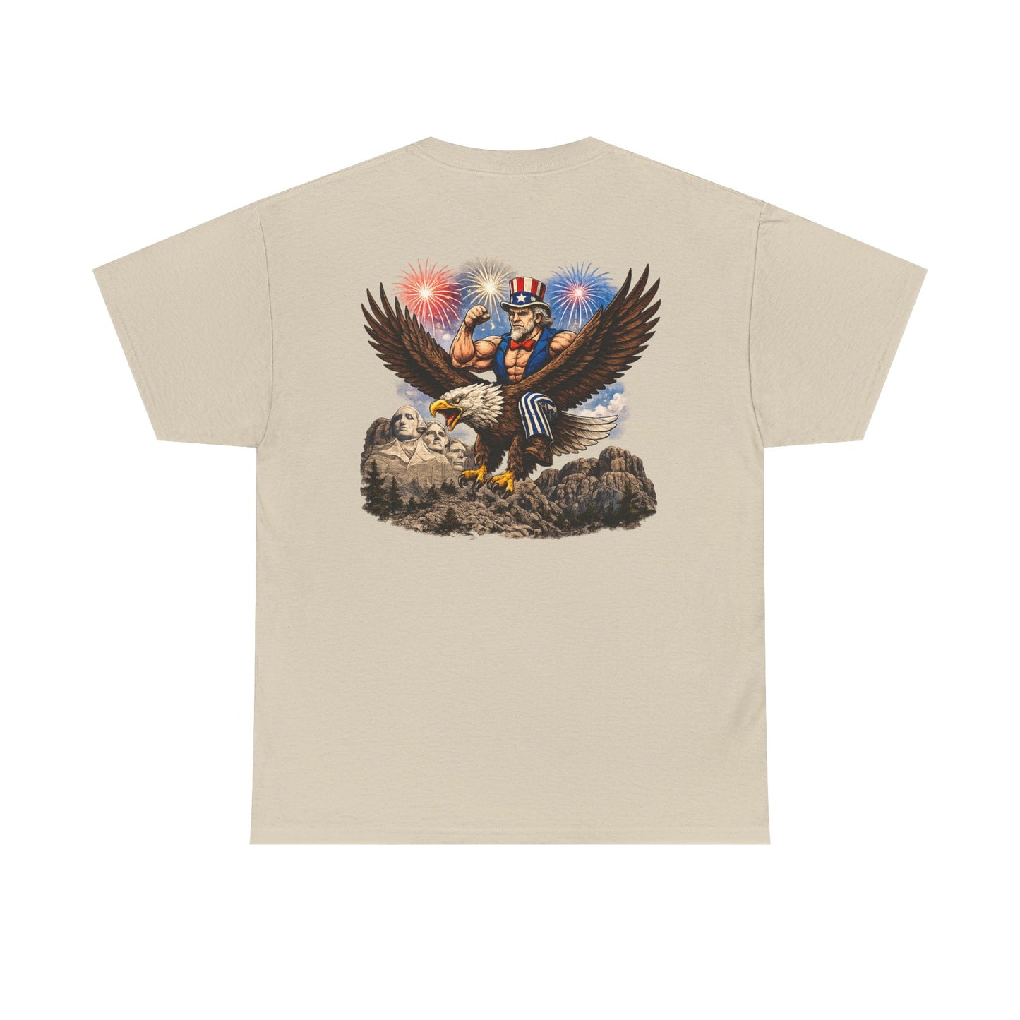Patriotic Uncle Sam Eagle T-Shirt – 4th of July Fireworks Tee
