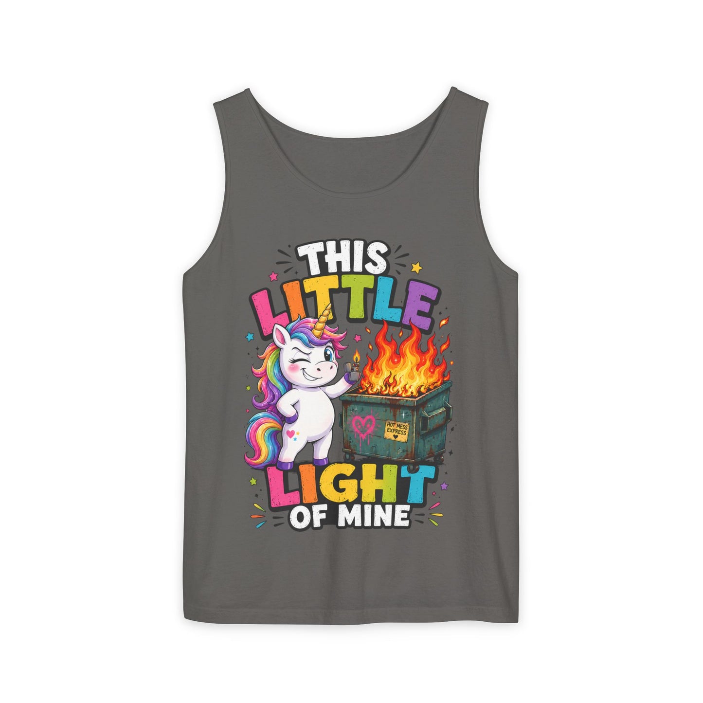 This Little Light Of Mine Unicorn Tank Top — Funny Vintage Unicorn Graphic Tank