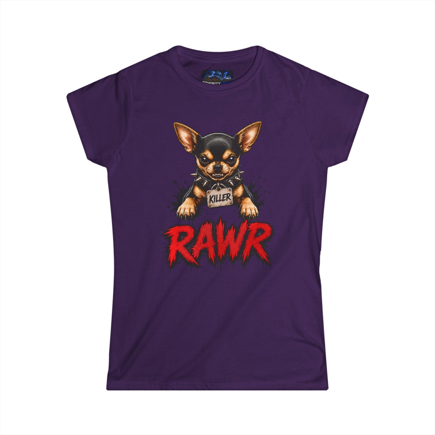Graphic Chihuahua 'RAWR' Graphic Tee - Cute Tough Dog Lover Shirt