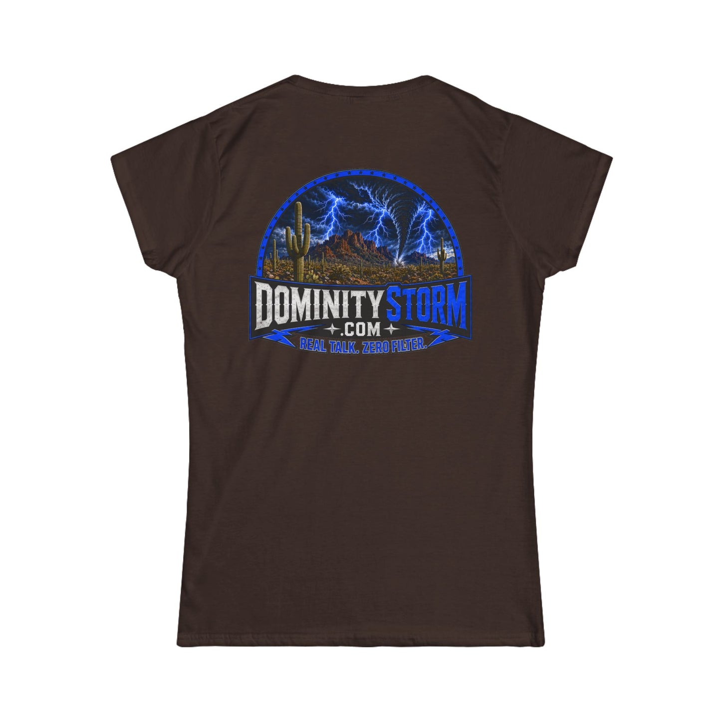 A DominityStorm Lightning Logo Tee — Women's Graphic T‑Shirt