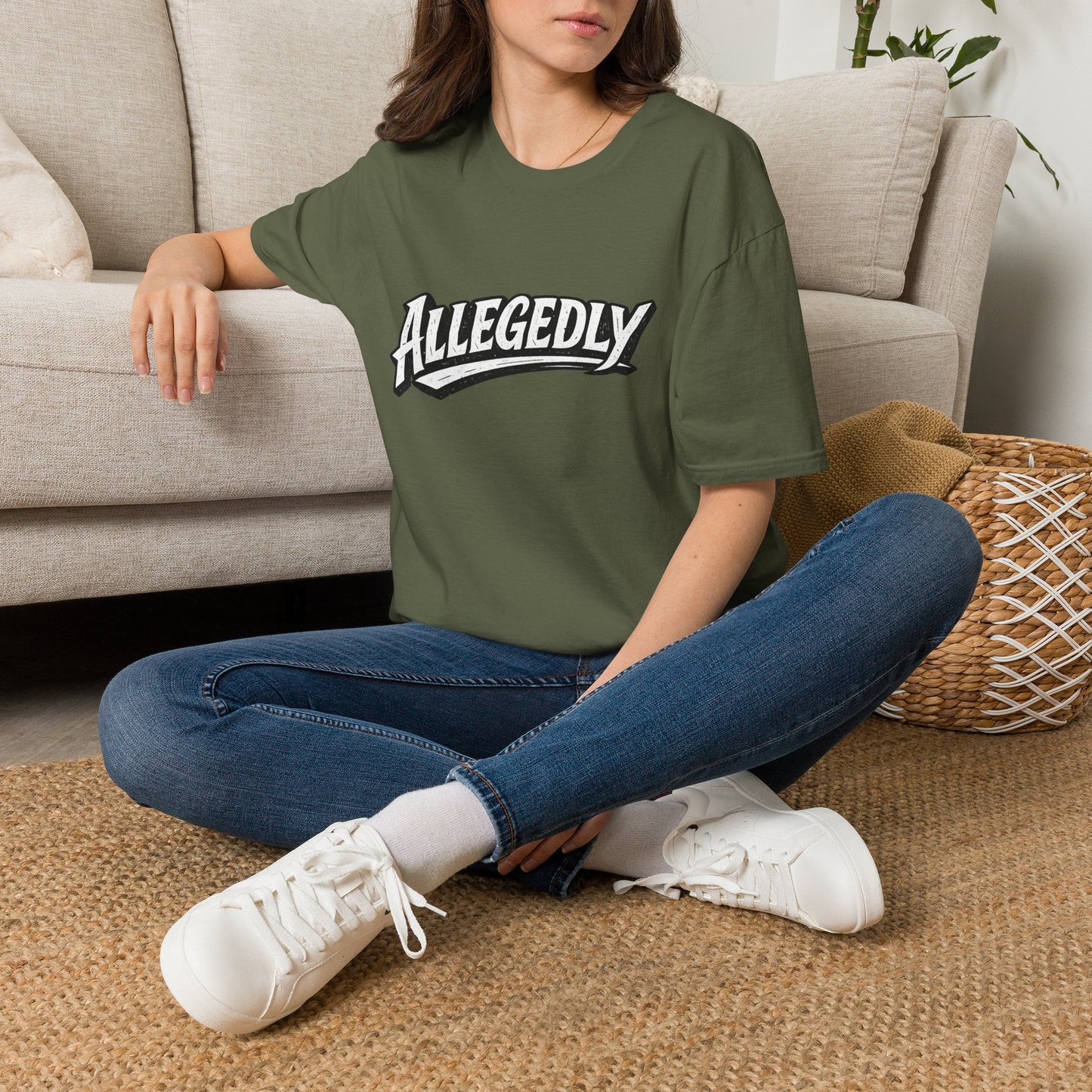 Allegedly Retro Script T-Shirt