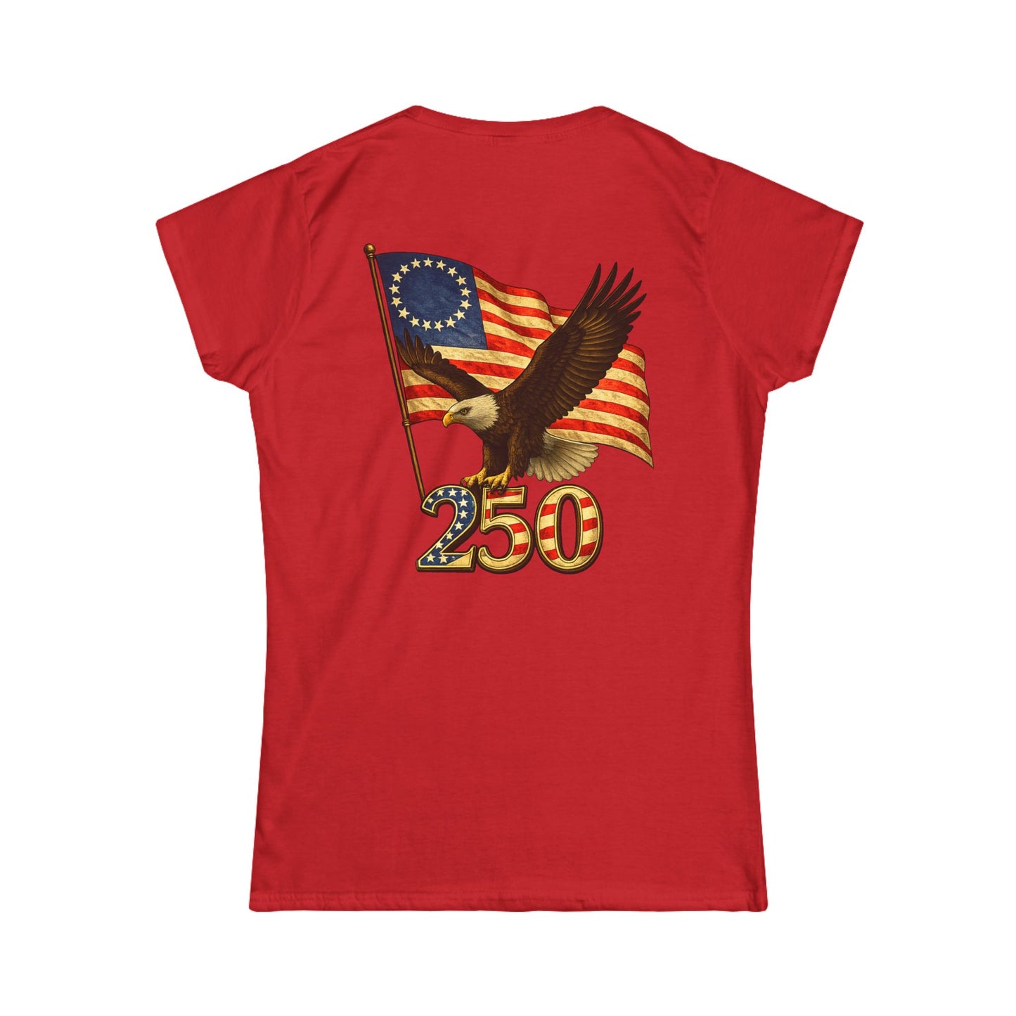 Graphic Patriotic Eagle Tee — 250th USA Flag Anniversary Women's T‑Shirt