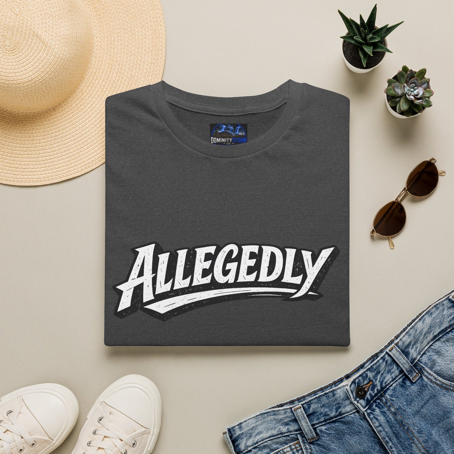 Allegedly Retro Script T-Shirt