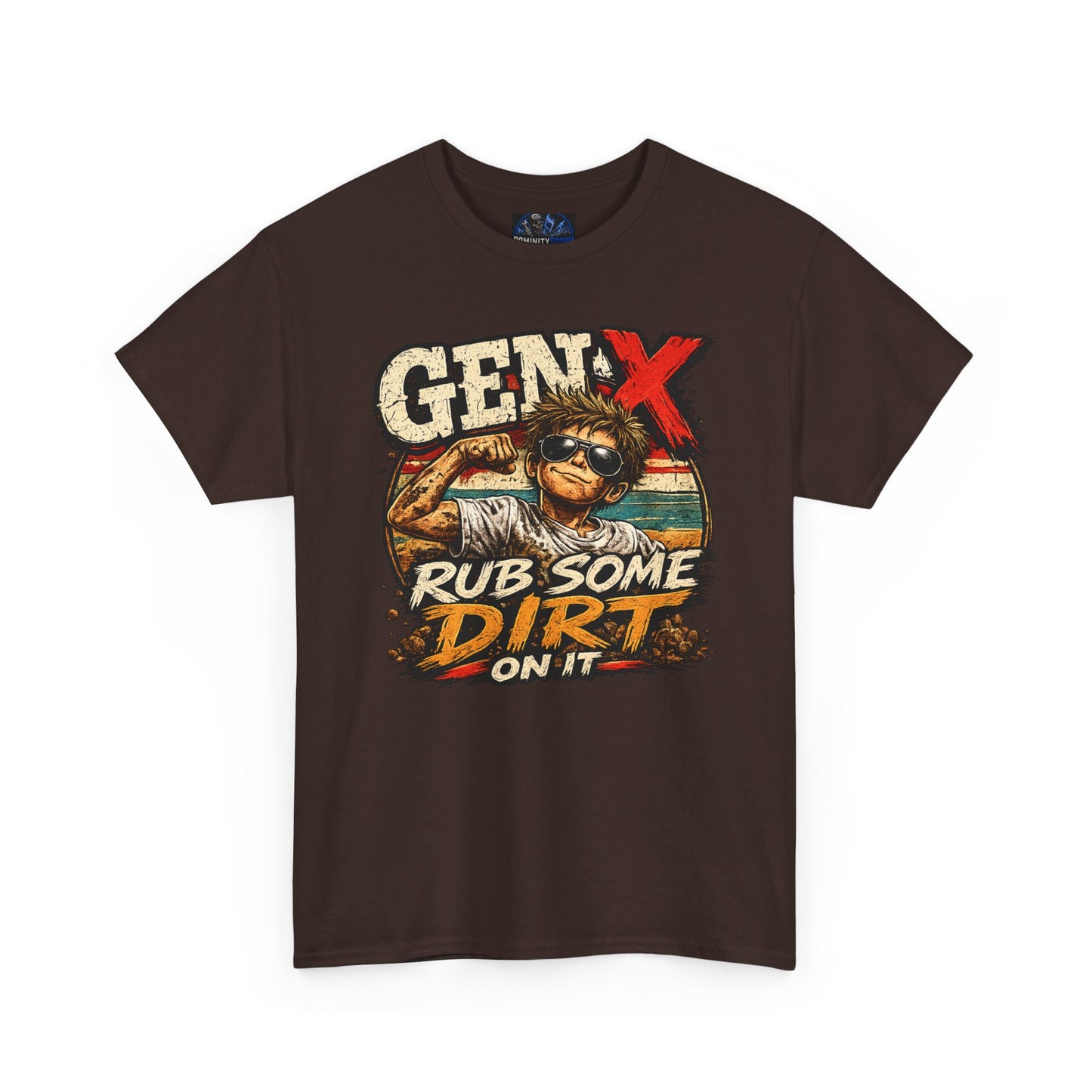 Gen X T-Shirt "Rub Some Dirt On It" — Funny Retro Mechanic Tee for Parents & DIYers