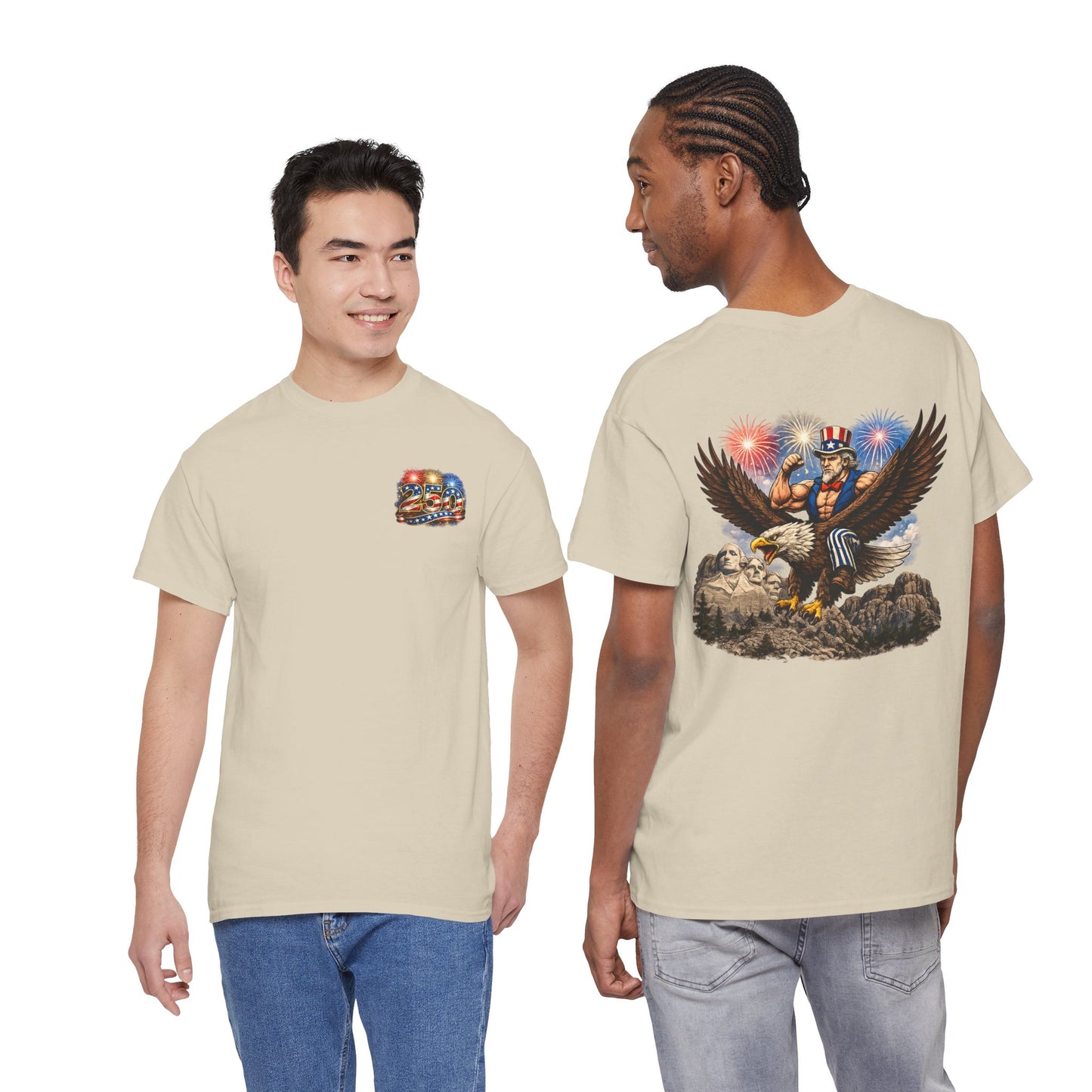Patriotic Uncle Sam Eagle T-Shirt – 4th of July Fireworks Tee