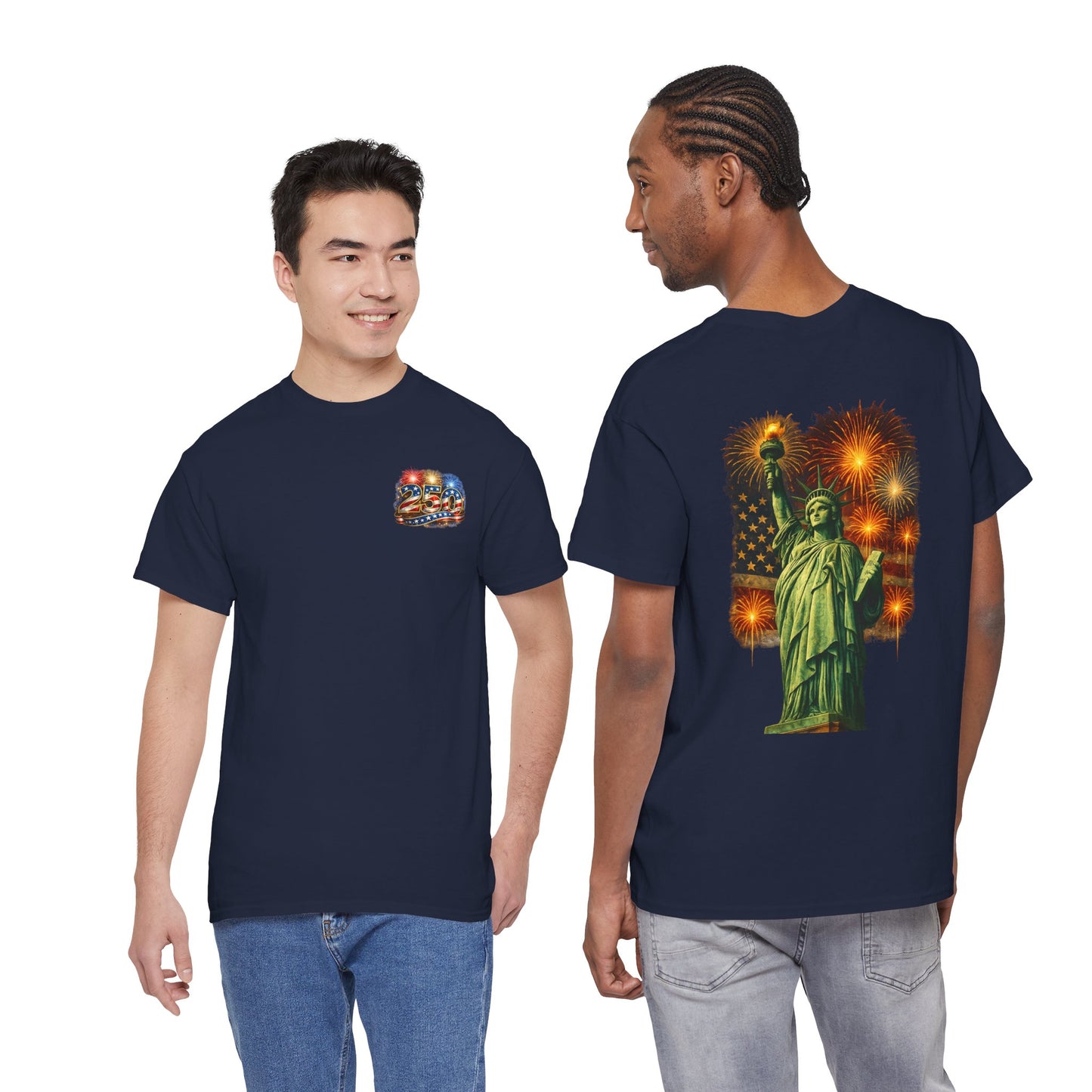 250 Years T-Shirt — Statue of Liberty Patriotic Anniversary Tee