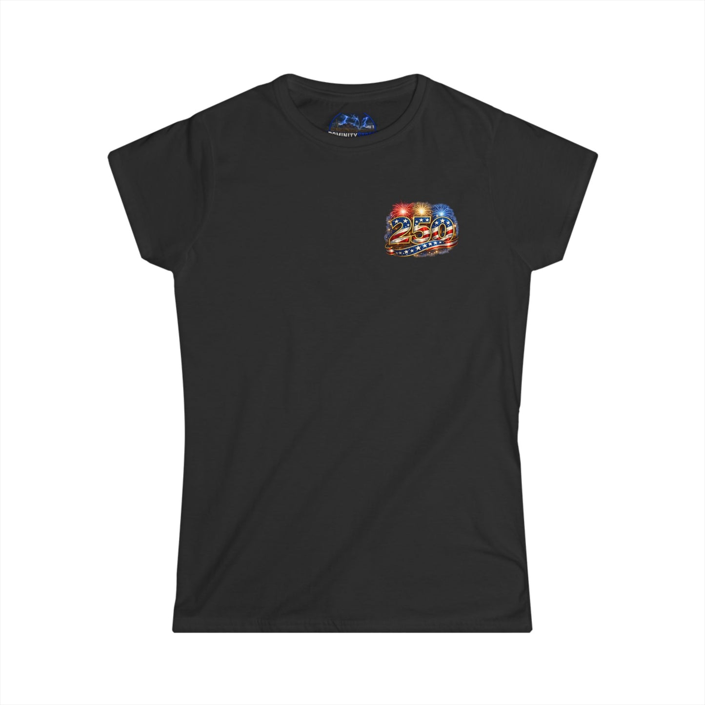 Graphic USA 250 Uncle Sam Strong Vintage Flag Women's Tee