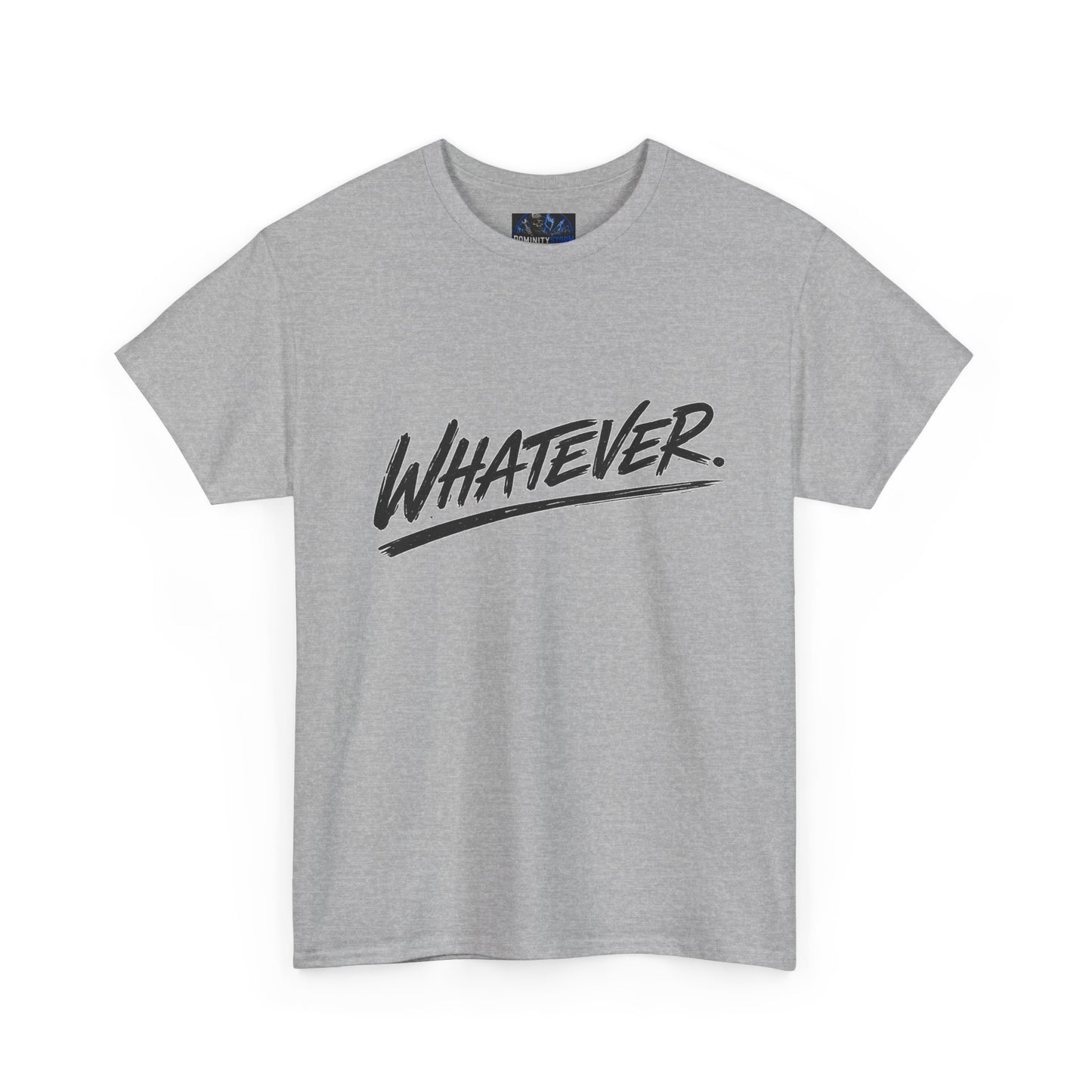Whatever Graphic Tee — Casual Script Attitude T-Shirt