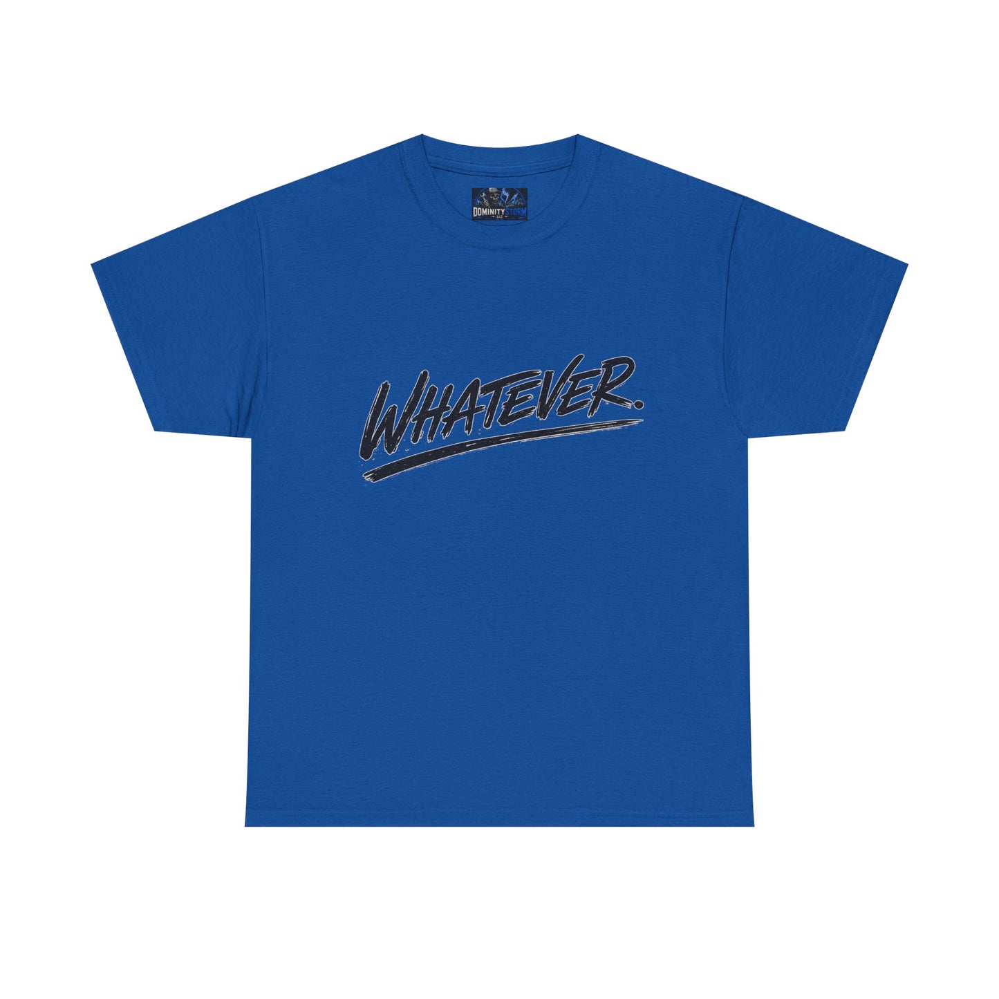 Whatever Graphic Tee — Casual Script Attitude T-Shirt