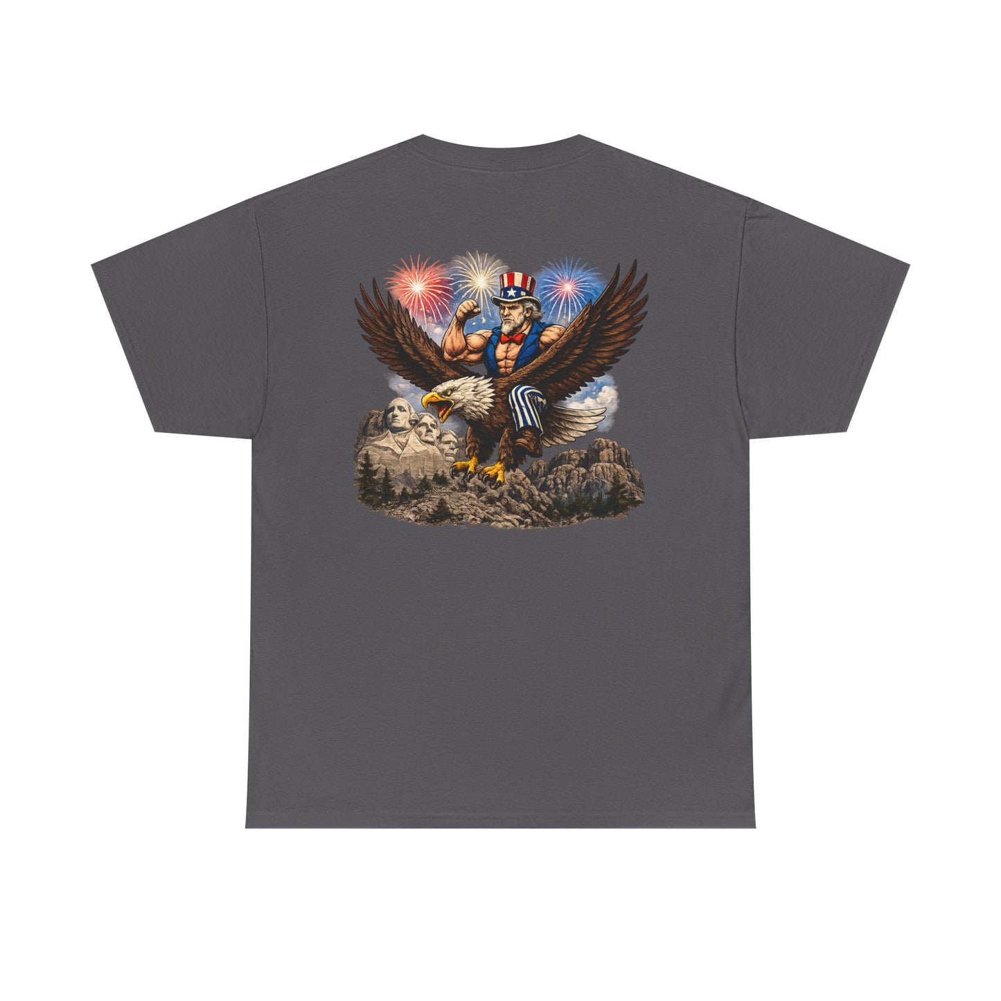 Patriotic Uncle Sam Eagle T-Shirt – 4th of July Fireworks Tee