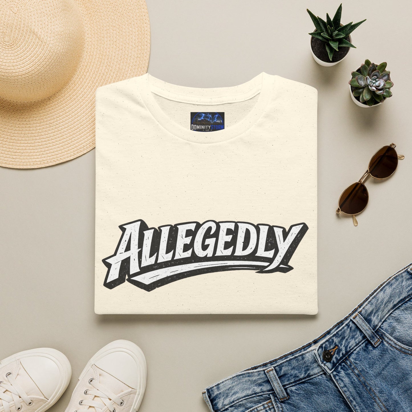 Allegedly Retro Script T-Shirt