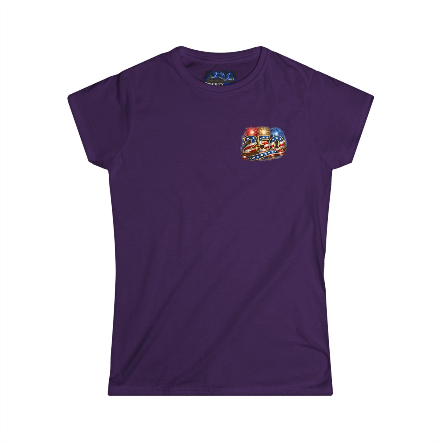 Graphic USA 250 Uncle Sam Strong Vintage Flag Women's Tee