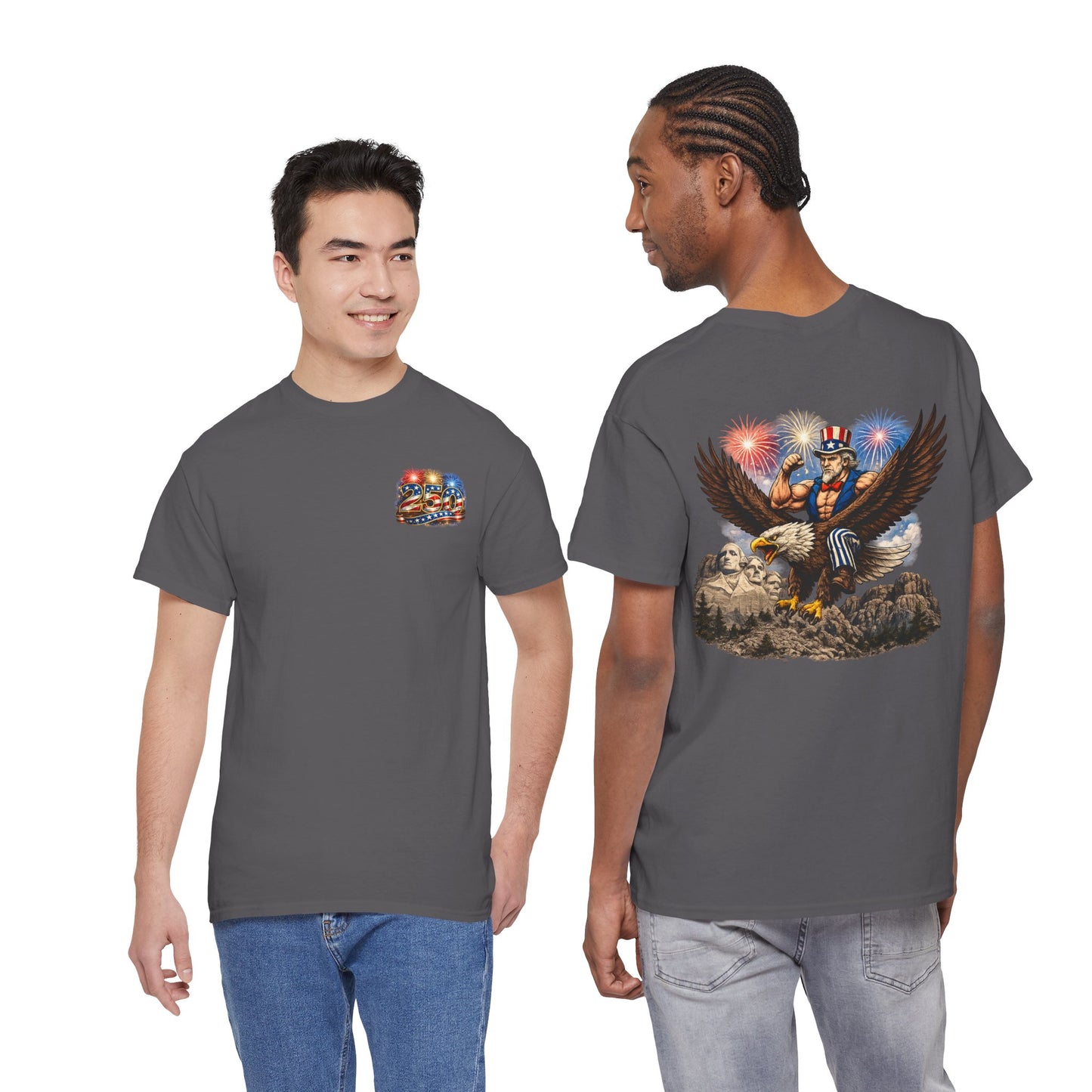 Patriotic Uncle Sam Eagle T-Shirt – 4th of July Fireworks Tee