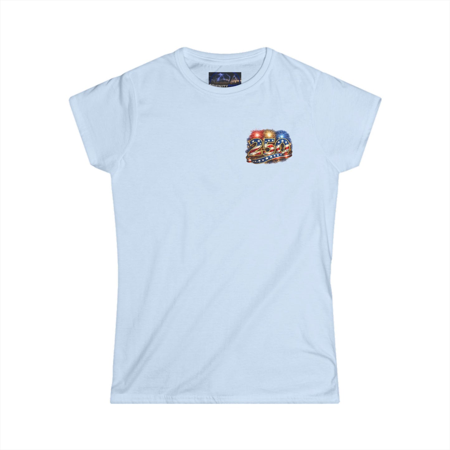 Graphic Women's Tee — Patriotic Uncle Sam Riding Bald Eagle with Fireworks
