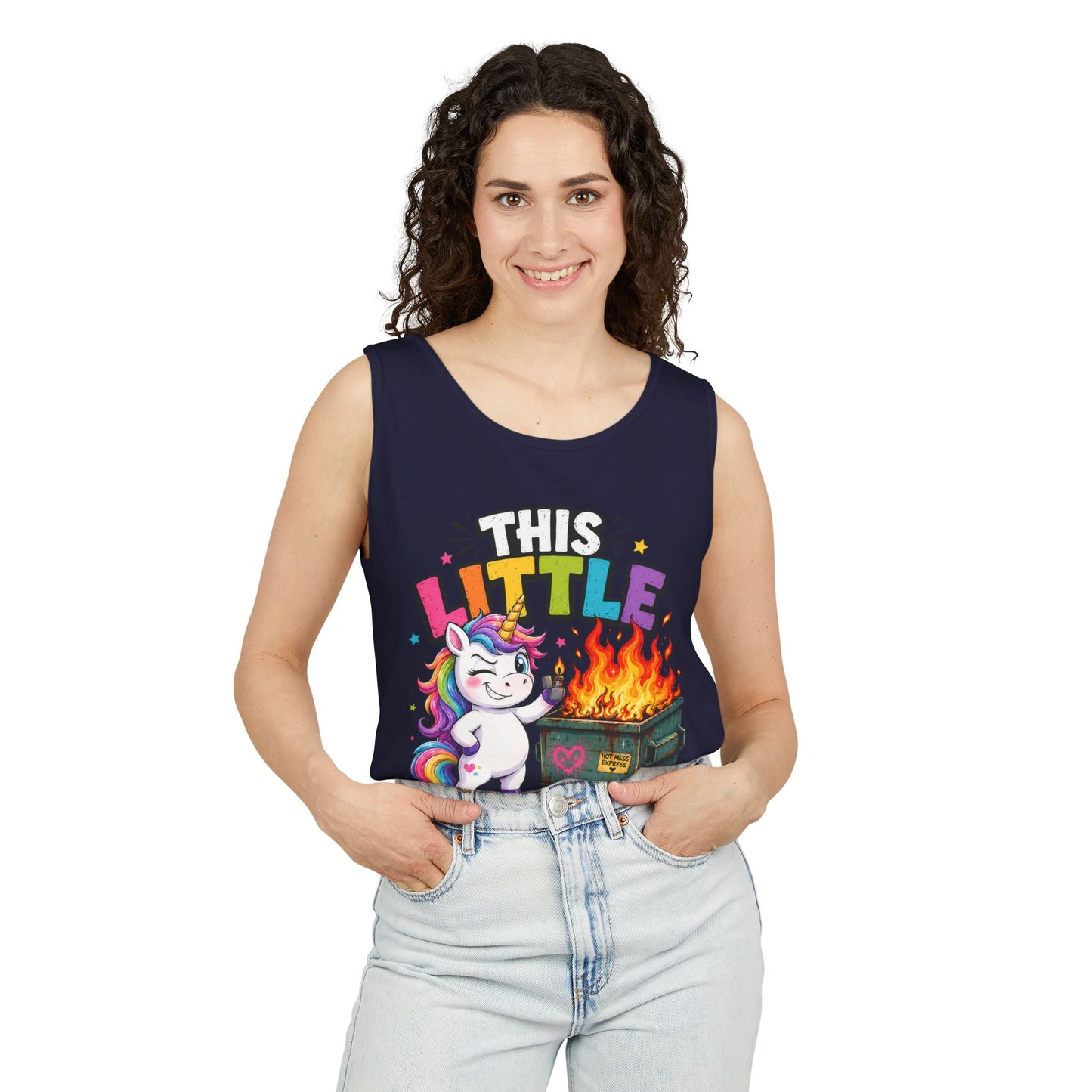 This Little Light Of Mine Unicorn Tank Top — Funny Vintage Unicorn Graphic Tank