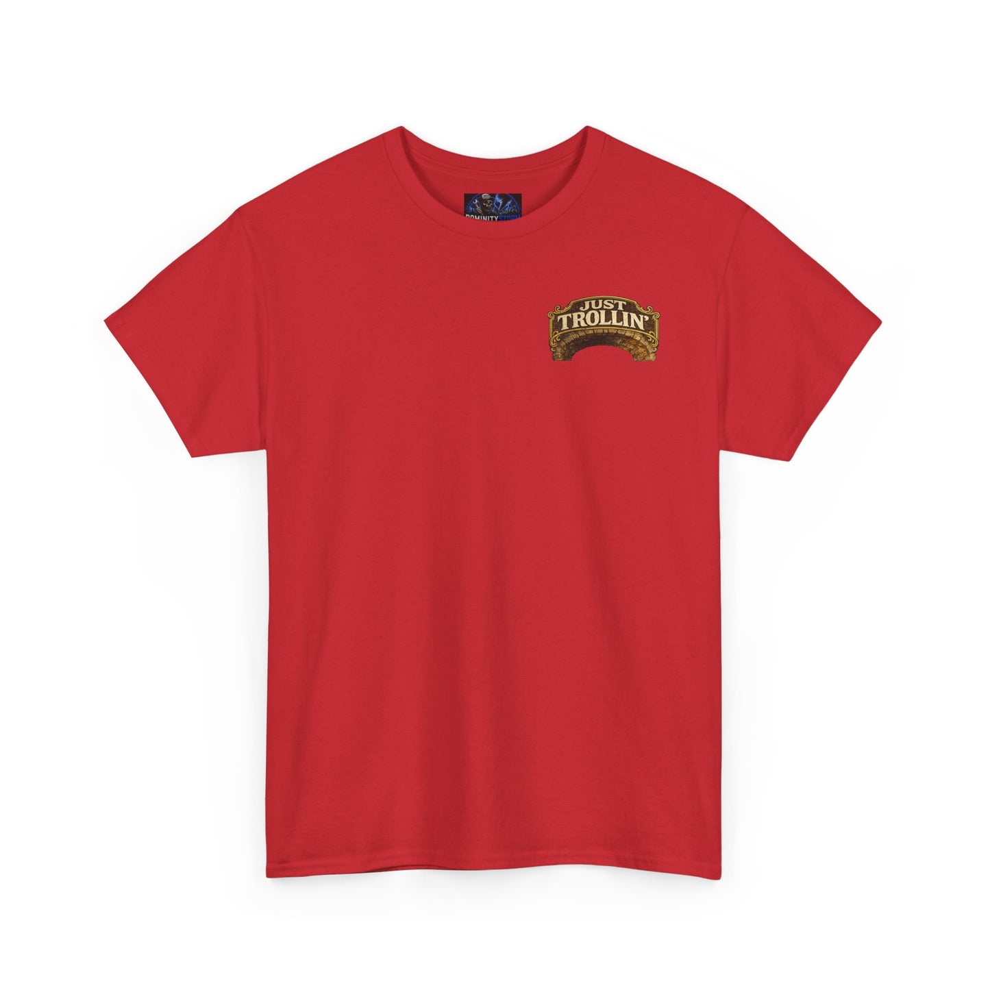 T-Shirt — "Just Trollin'" Vintage Fantasy Troll Graphic Tee
