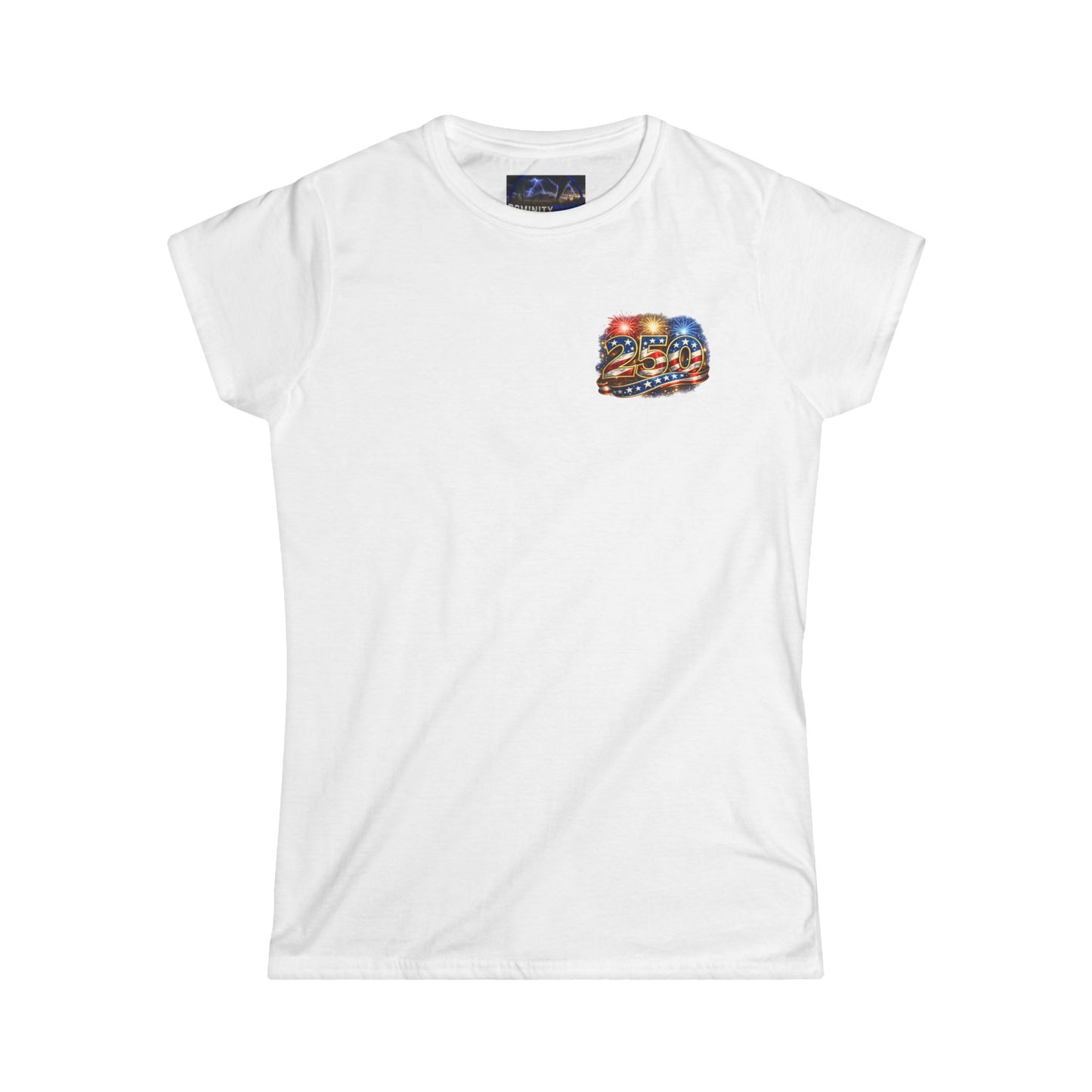 Graphic Kicking Ass for 250 Years Women's Tee - Patriotic Biker Uncle Sam