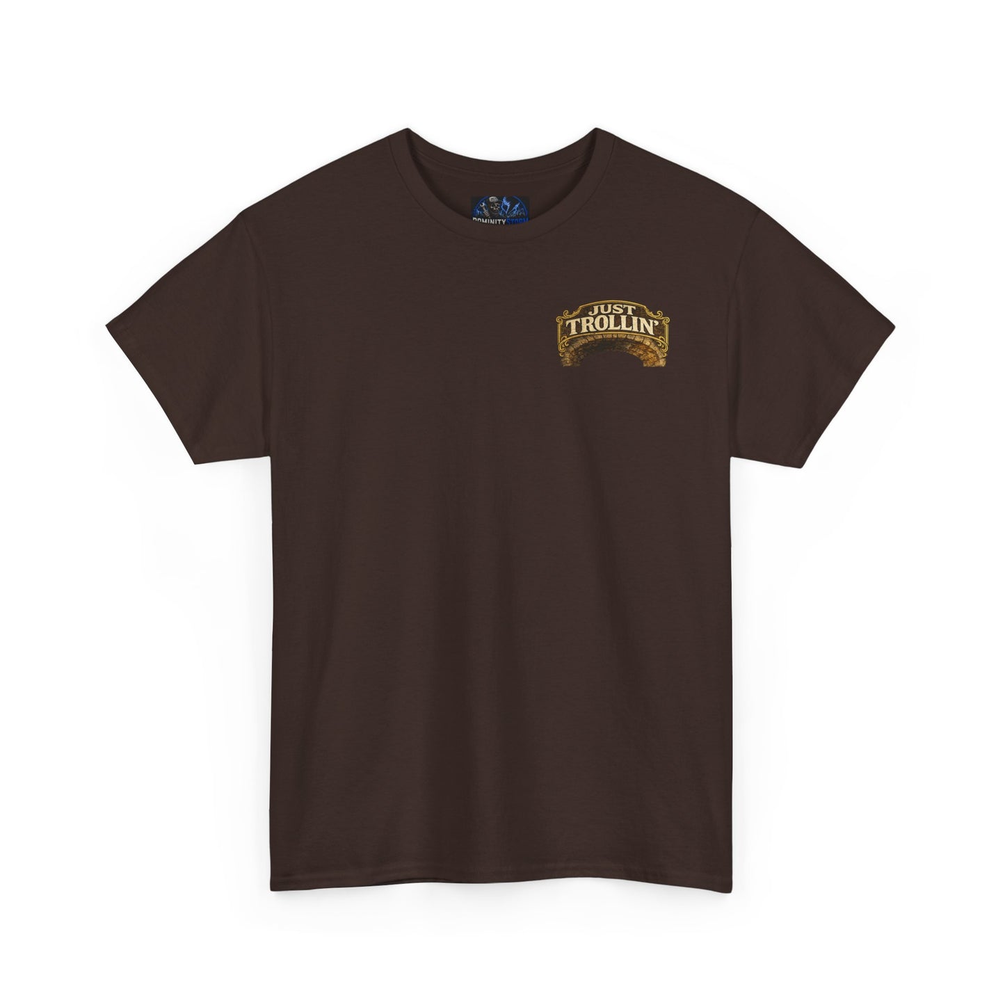 T-Shirt — "Just Trollin'" Vintage Fantasy Troll Graphic Tee