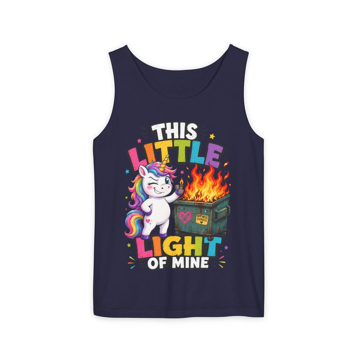 This Little Light Of Mine Unicorn Tank Top — Funny Vintage Unicorn Graphic Tank