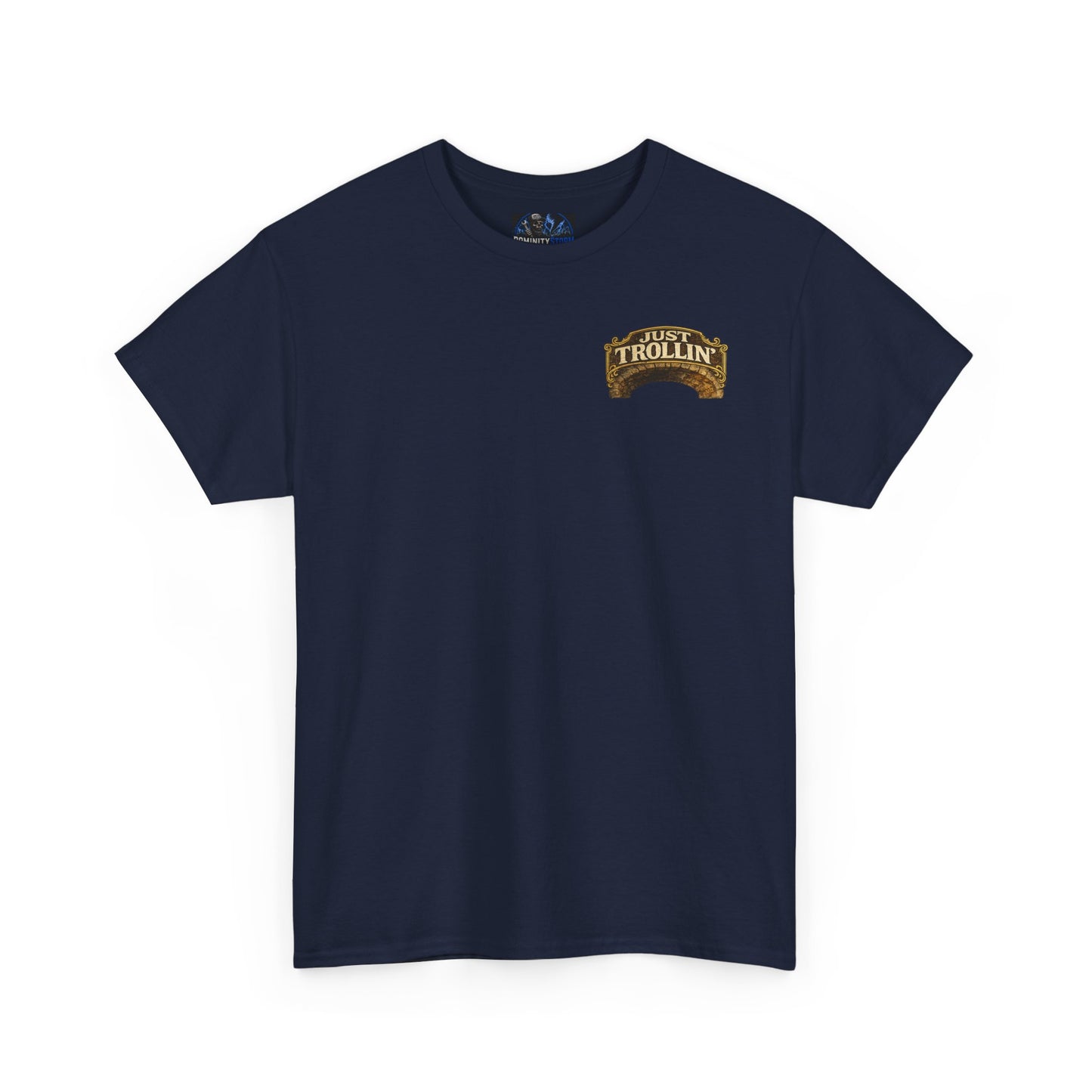 T-Shirt — "Just Trollin'" Vintage Fantasy Troll Graphic Tee