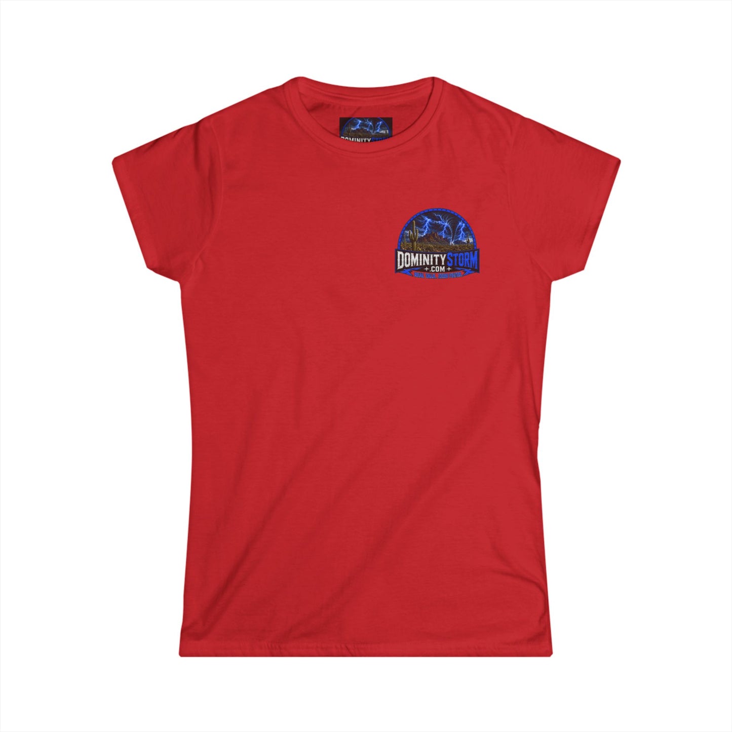 A DominityStorm Lightning Logo Tee — Women's Graphic T‑Shirt