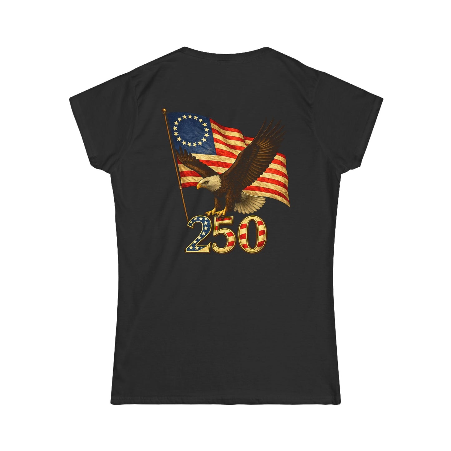 Graphic Patriotic Eagle Tee — 250th USA Flag Anniversary Women's T‑Shirt