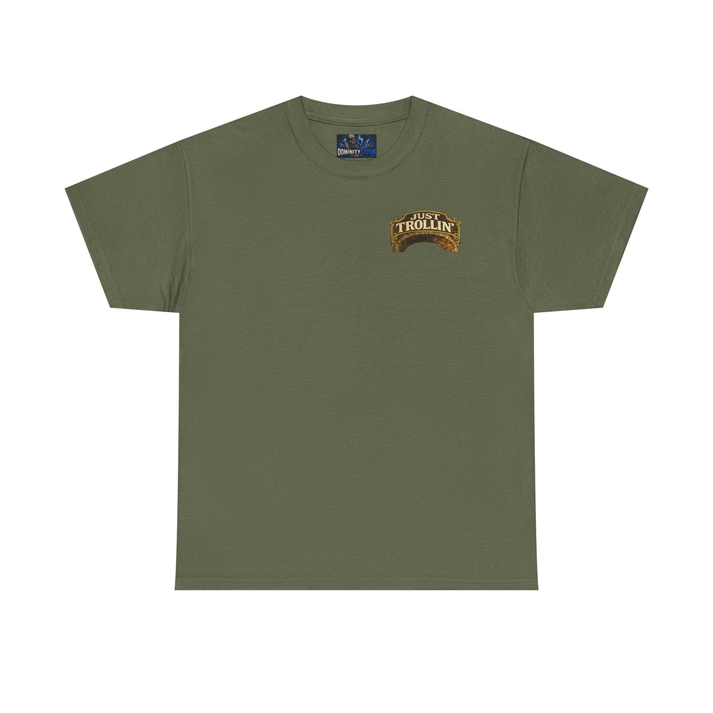 T-Shirt — "Just Trollin'" Vintage Fantasy Troll Graphic Tee