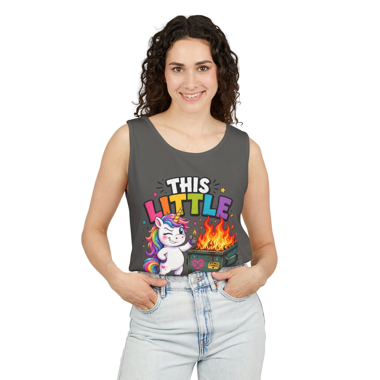 This Little Light Of Mine Unicorn Tank Top — Funny Vintage Unicorn Graphic Tank