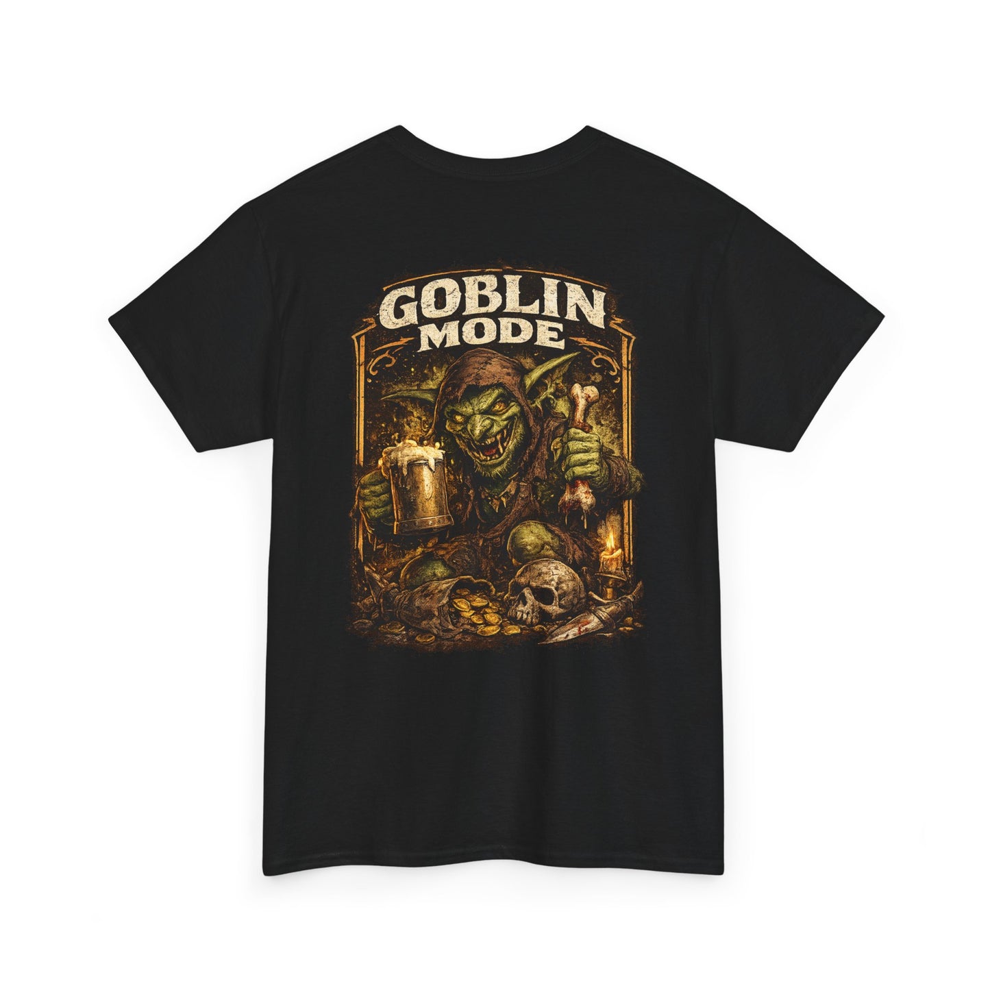Goblin Mode Tee — Fantasy Goblin Skull Graphic T-Shirt