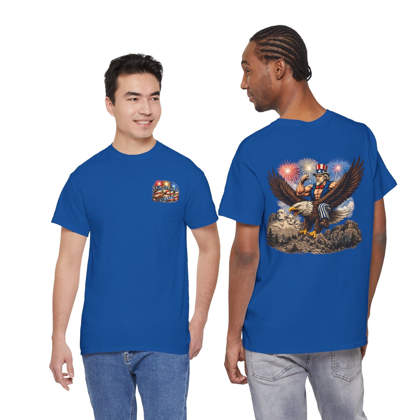 Patriotic Uncle Sam Eagle T-Shirt – 4th of July Fireworks Tee
