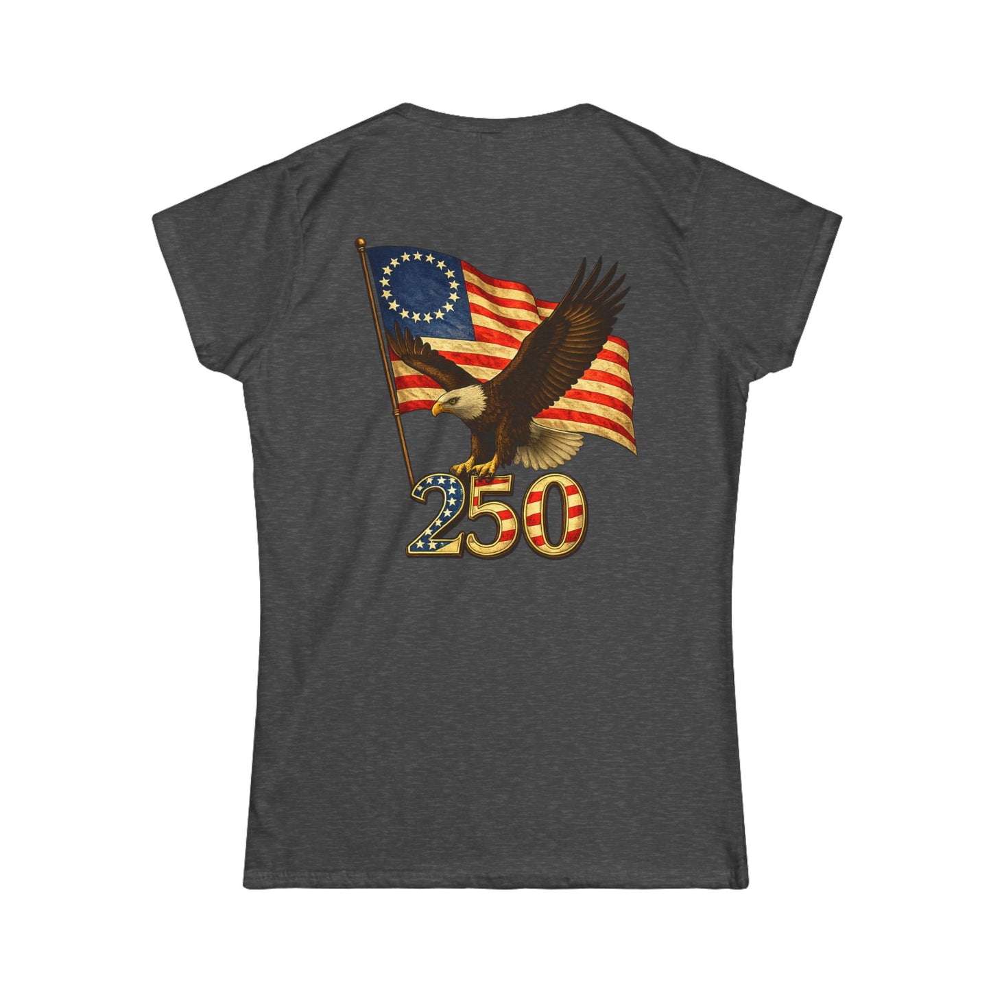Graphic Patriotic Eagle Tee — 250th USA Flag Anniversary Women's T‑Shirt