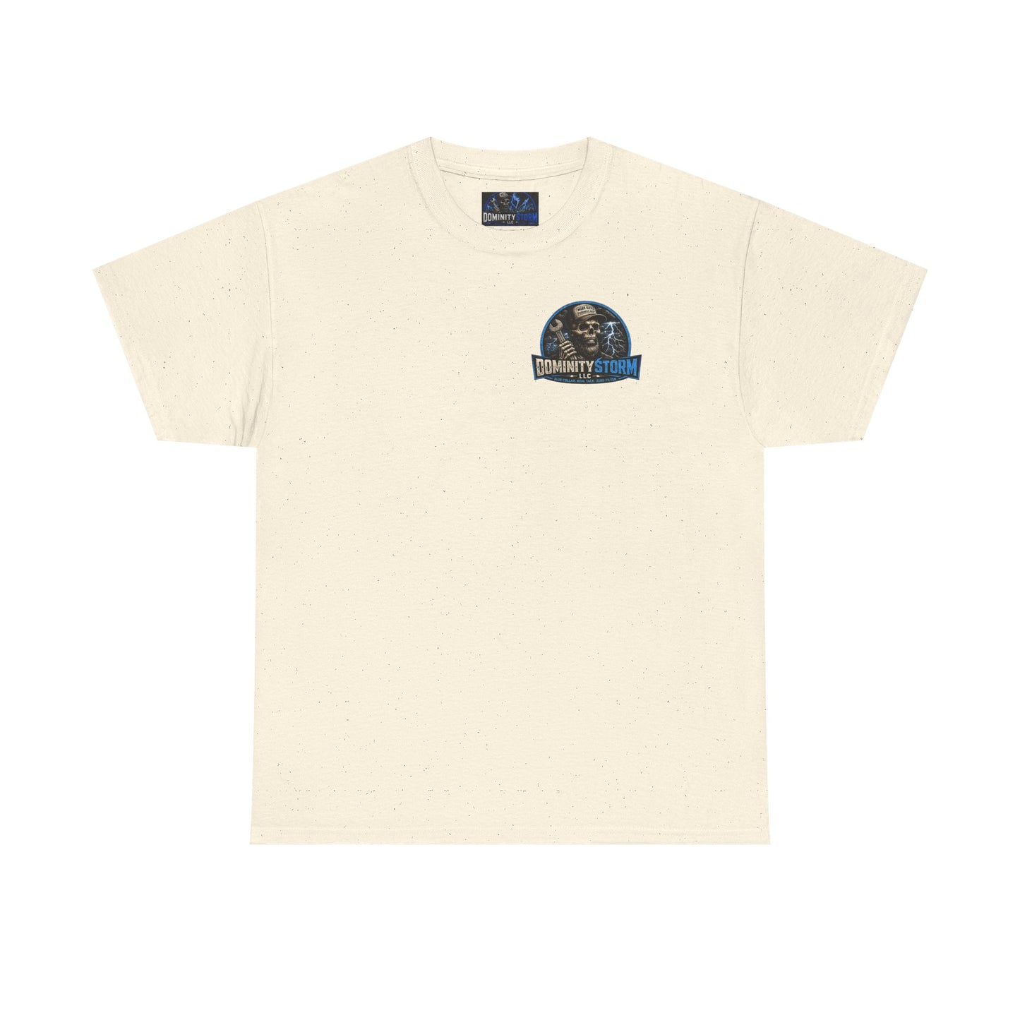 Dominity Storm LLC Graphic Tee — Lightning Skull Band Shirt