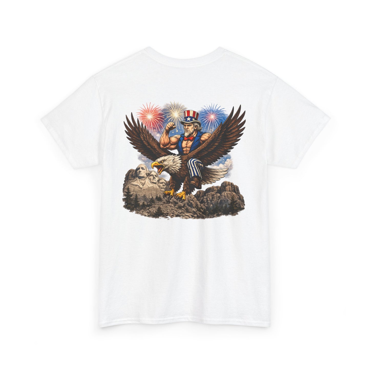 Patriotic Uncle Sam Eagle T-Shirt – 4th of July Fireworks Tee