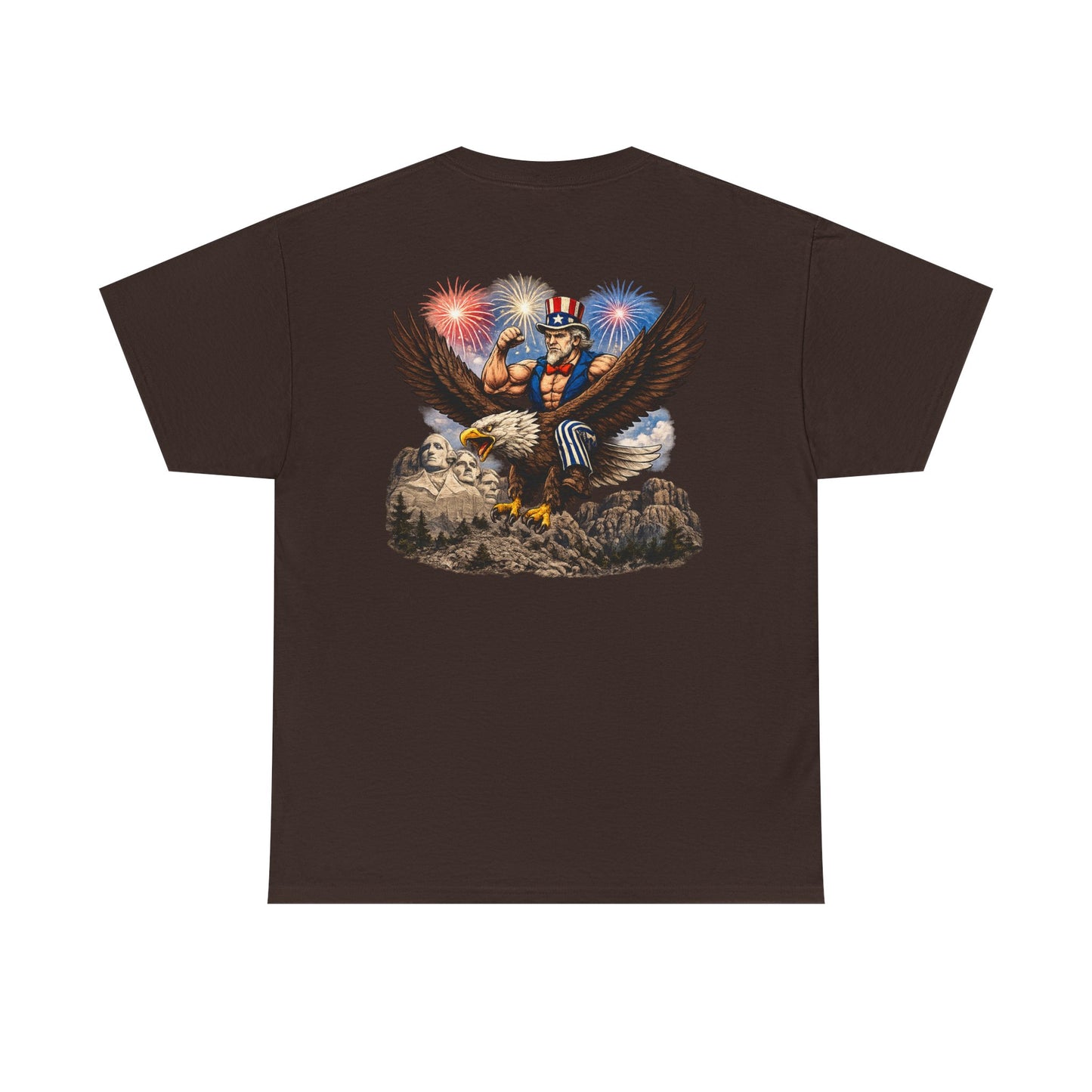 Patriotic Uncle Sam Eagle T-Shirt – 4th of July Fireworks Tee
