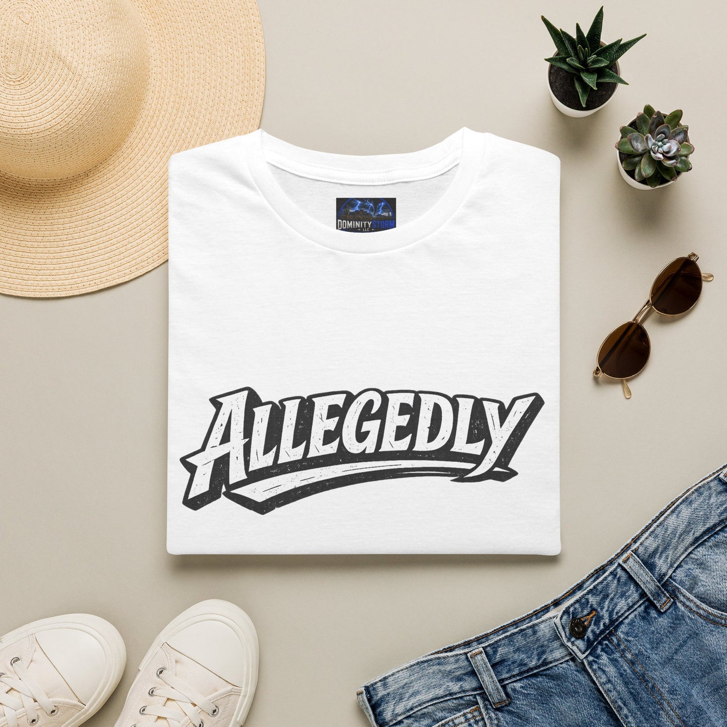 Allegedly Retro Script T-Shirt